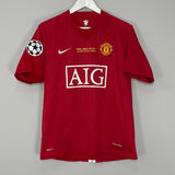 Shop 2007/08 MANCHESTER UNITED RONALDO #7 *C/L FINAL* HOME SHIRT (M) NIKE, classic football shirts, vintage football shirts & retro soccer jerseys at Cult Kits