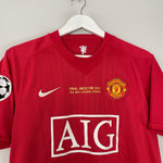 Shop 2007/08 MANCHESTER UNITED RONALDO #7 *C/L FINAL* HOME SHIRT (M) NIKE, classic football shirts, vintage football shirts & retro soccer jerseys at Cult Kits