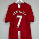 2007/08 MANCHESTER UNITED RONALDO 7 HOME SHIRT (XL) NIKE - Cult Kits - XL - Buy Vintage Football Shirts, Authentic Retro Football Shirts For Sale, Classic Football Shirts & Soccer Jersey