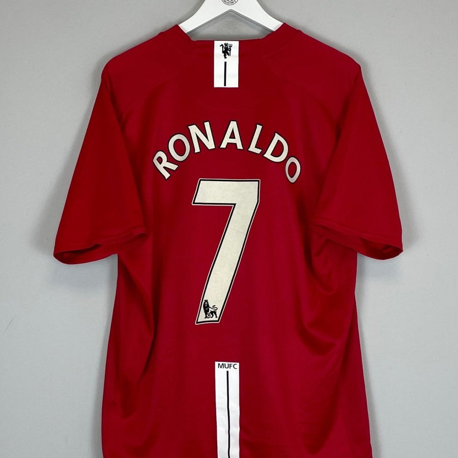 2007/08 MANCHESTER UNITED RONALDO 7 HOME SHIRT (XL) NIKE - Cult Kits - XL - Buy Vintage Football Shirts, Authentic Retro Football Shirts For Sale, Classic Football Shirts & Soccer Jersey