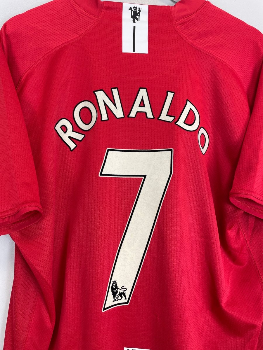 2007/08 MANCHESTER UNITED RONALDO 7 HOME SHIRT (XL) NIKE - Cult Kits - XL - Buy Vintage Football Shirts, Authentic Retro Football Shirts For Sale, Classic Football Shirts & Soccer Jersey