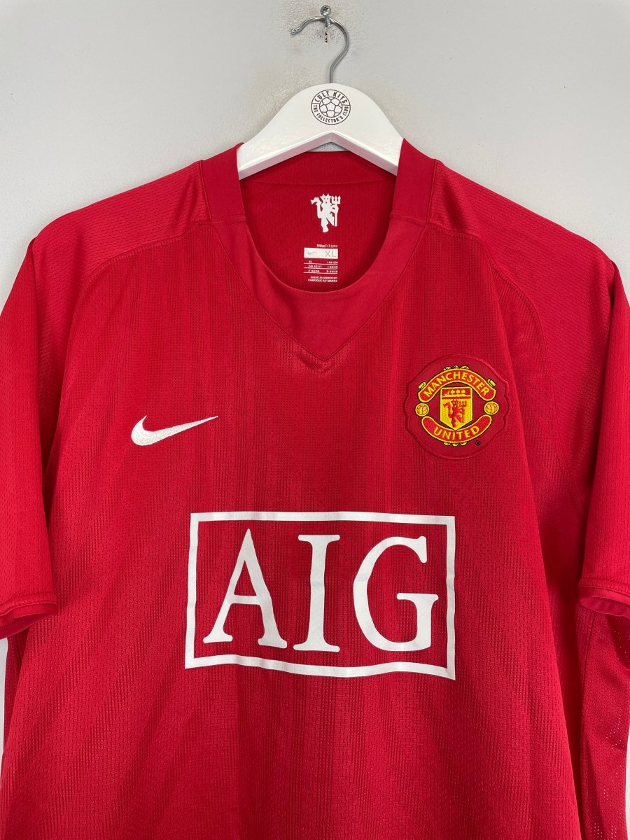 2007/08 MANCHESTER UNITED RONALDO 7 HOME SHIRT (XL) NIKE - Cult Kits - XL - Buy Vintage Football Shirts, Authentic Retro Football Shirts For Sale, Classic Football Shirts & Soccer Jersey
