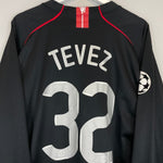 2007/08 MANCHESTER UNITED TEVEZ 32 L/S C/L AWAY SHIRT (XXL) NIKE - Cult Kits - XXL - Buy Vintage Football Shirts, Authentic Retro Football Shirts For Sale, Classic Football Shirts & Soccer Jersey