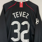 2007/08 MANCHESTER UNITED TEVEZ 32 L/S C/L AWAY SHIRT (XXL) NIKE - Cult Kits - XXL - Buy Vintage Football Shirts, Authentic Retro Football Shirts For Sale, Classic Football Shirts & Soccer Jersey