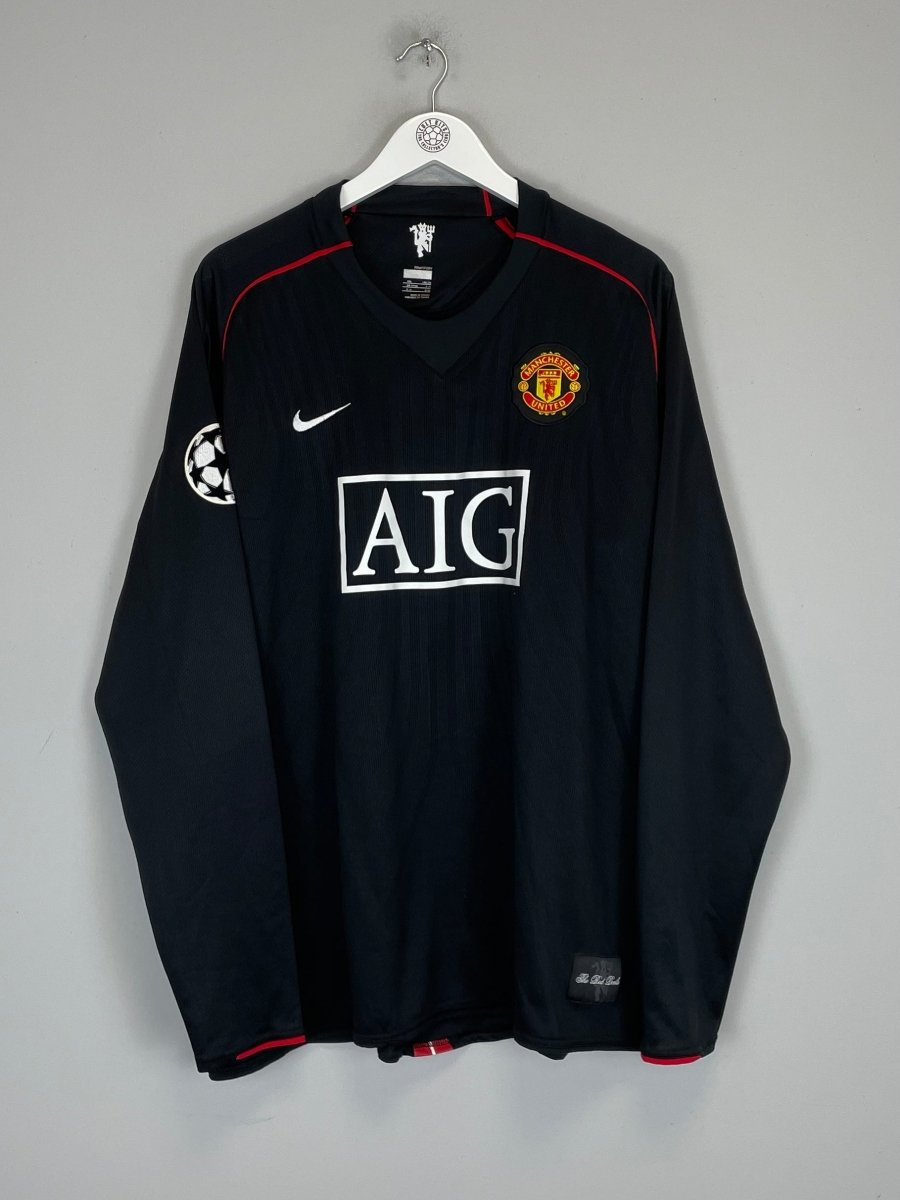 2007/08 MANCHESTER UNITED TEVEZ 32 L/S C/L AWAY SHIRT (XXL) NIKE - Cult Kits - XXL - Buy Vintage Football Shirts, Authentic Retro Football Shirts For Sale, Classic Football Shirts & Soccer Jersey