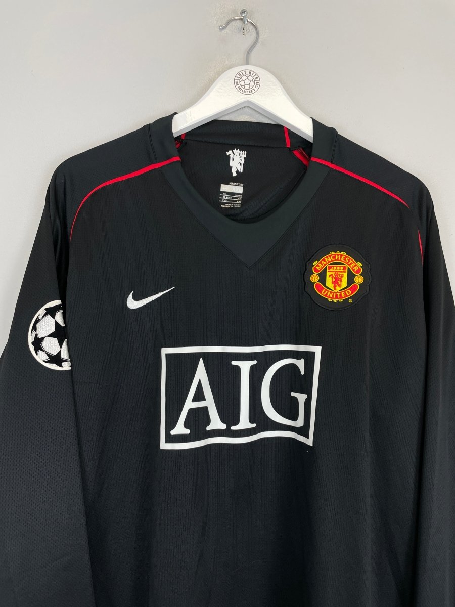 2007/08 MANCHESTER UNITED TEVEZ 32 L/S C/L AWAY SHIRT (XXL) NIKE - Cult Kits - XXL - Buy Vintage Football Shirts, Authentic Retro Football Shirts For Sale, Classic Football Shirts & Soccer Jersey