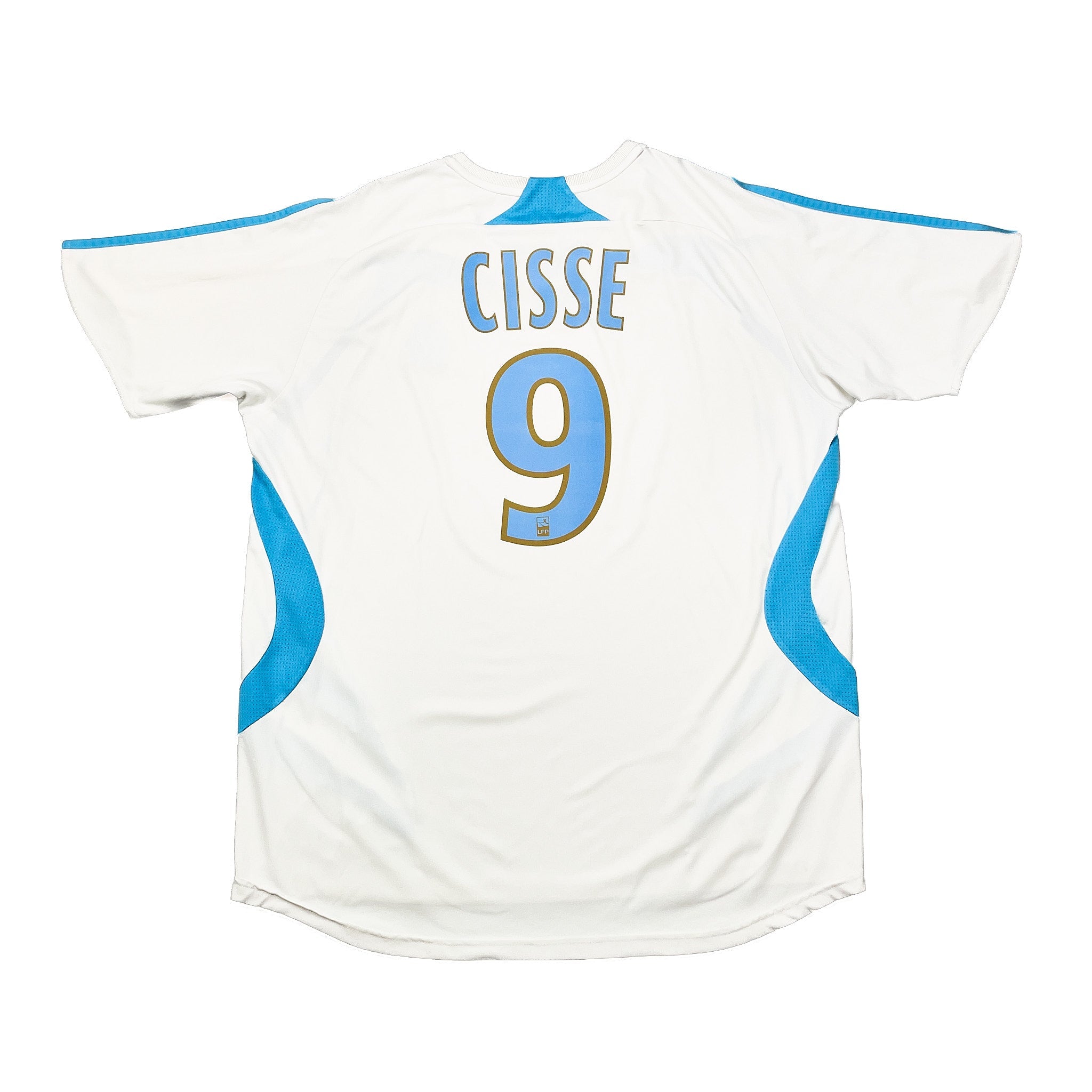 Buy 2007/08 MARSEILLE CISSE 9 HOME SHIRT (XL) ADIDAS ~ Free worldwide shipping available ~ Authentic Vintage Football Shirts from Cult Kits
