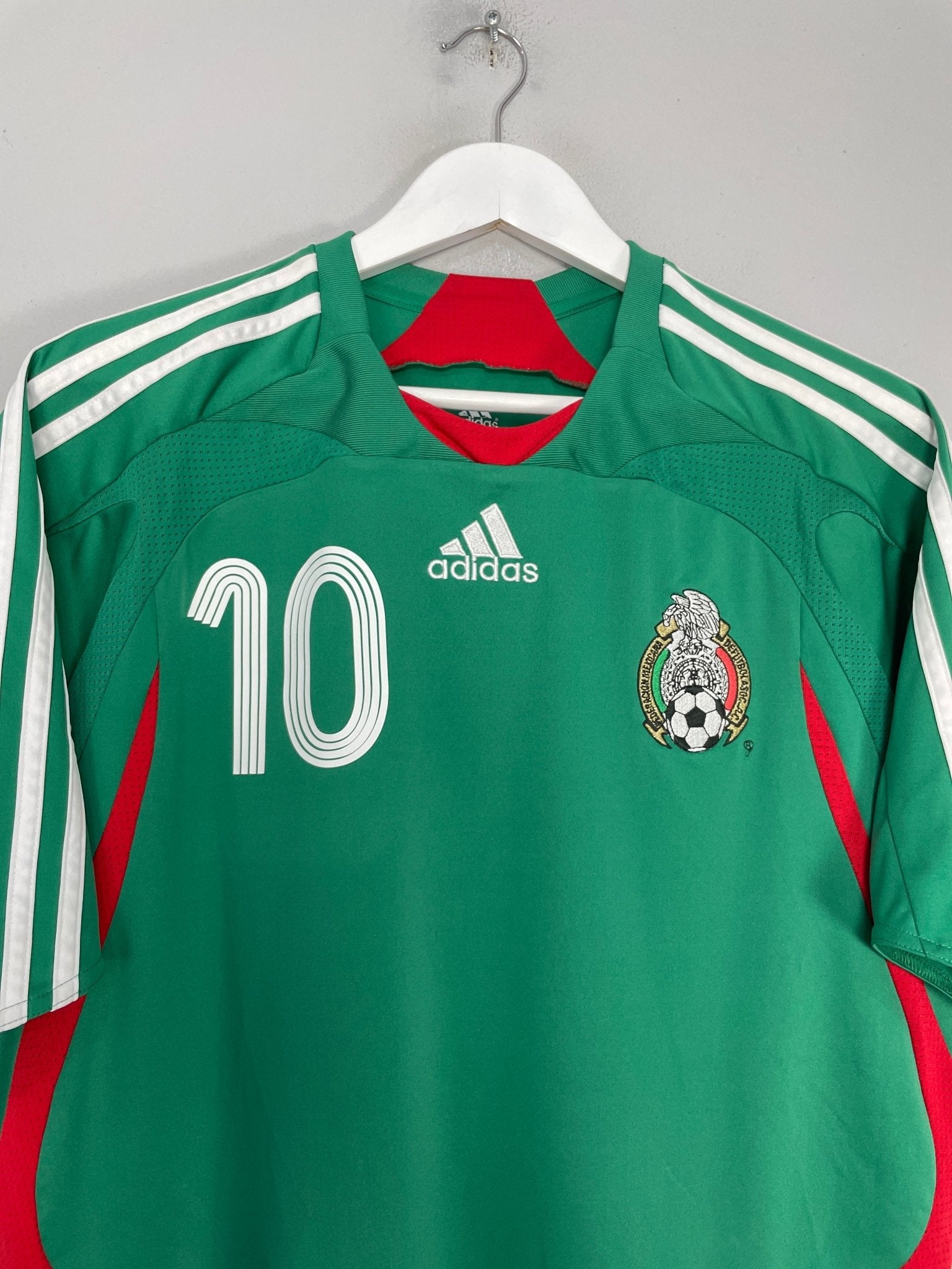 Shop 2007/08 MEXICO C.BLANCO #10 HOME SHIRT (L) ADIDAS, classic football shirts, vintage football shirts & retro soccer jerseys at Cult Kits