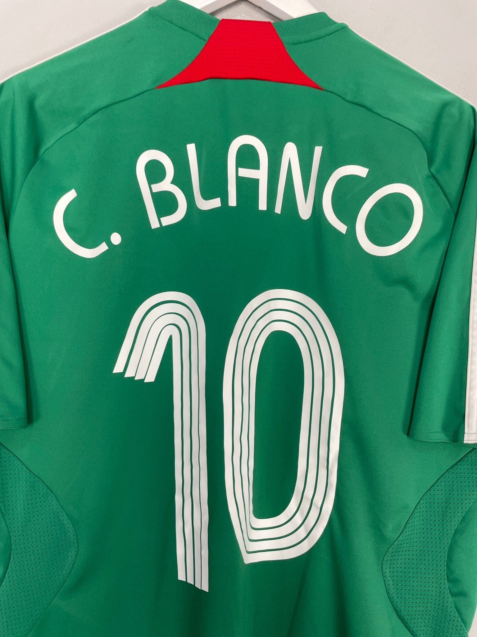Shop 2007/08 MEXICO C.BLANCO #10 HOME SHIRT (L) ADIDAS, classic football shirts, vintage football shirts & retro soccer jerseys at Cult Kits