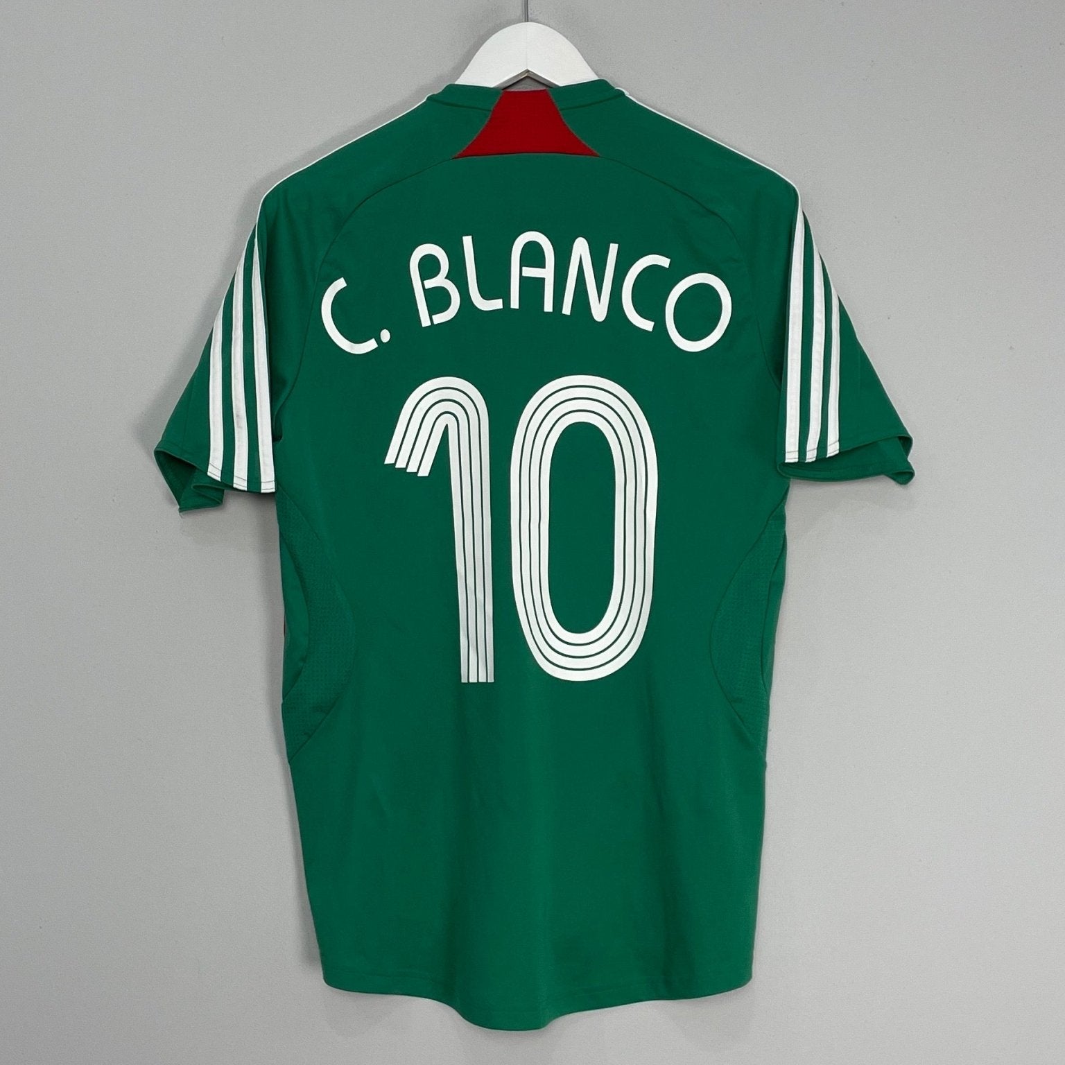Shop 2007/08 MEXICO C.BLANCO #10 HOME SHIRT (S) ADIDAS, classic football shirts, vintage football shirts & retro soccer jerseys at Cult Kits