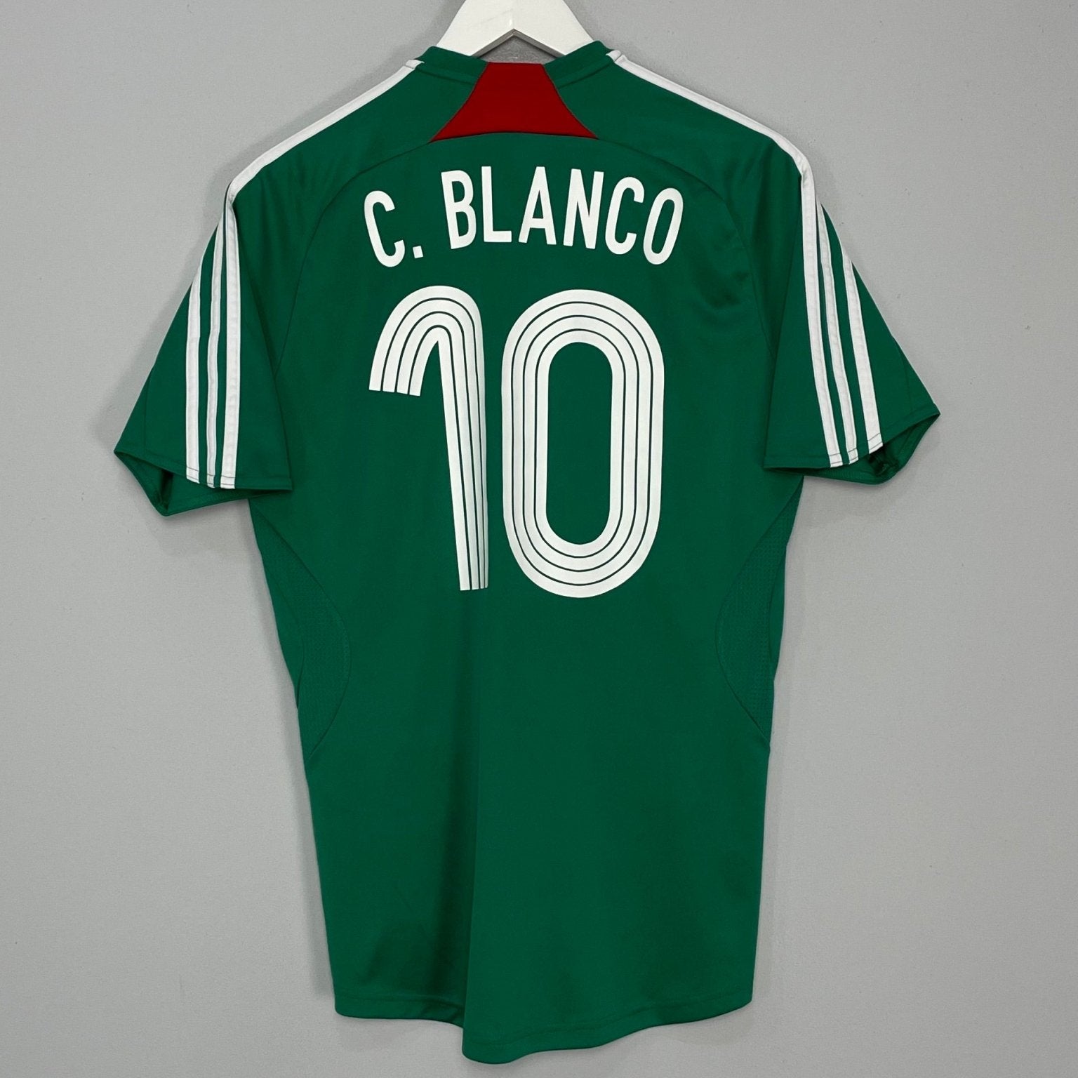 Shop 2007/08 MEXICO C.BLANCO #10 HOME SHIRT (S) ADIDAS, classic football shirts, vintage football shirts & retro soccer jerseys at Cult Kits