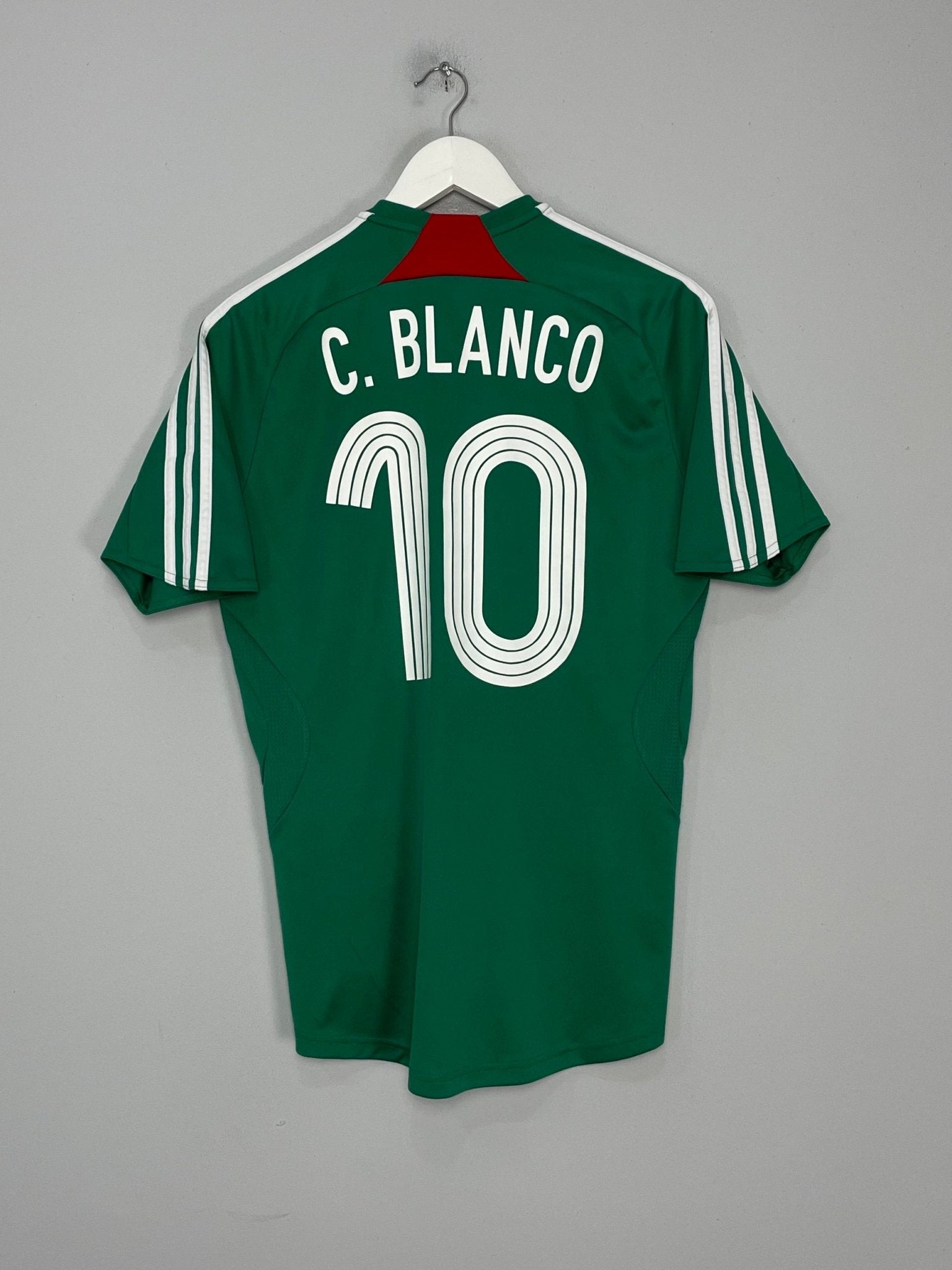 Shop 2007/08 MEXICO C.BLANCO #10 HOME SHIRT (S) ADIDAS, classic football shirts, vintage football shirts & retro soccer jerseys at Cult Kits