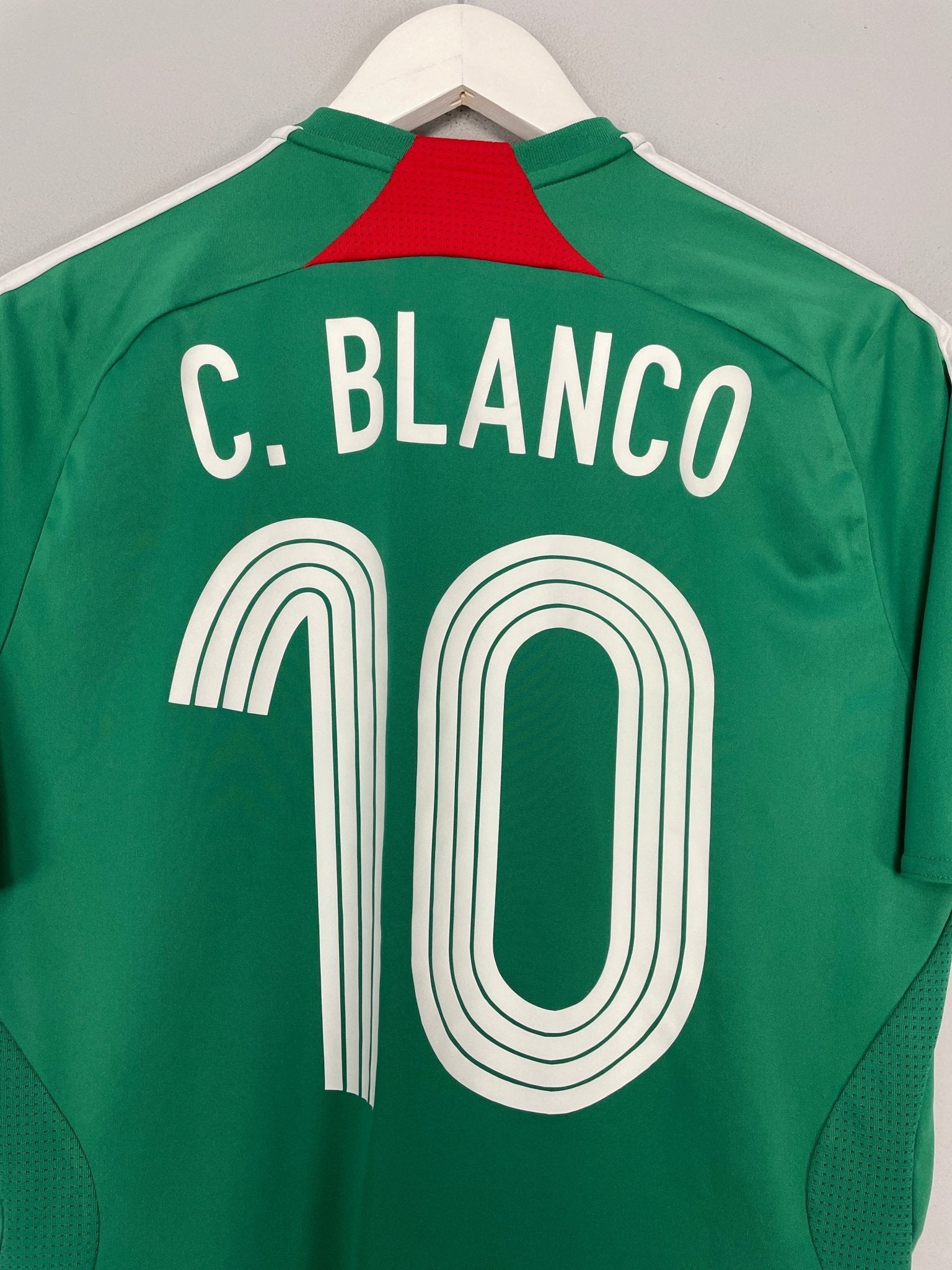 Shop 2007/08 MEXICO C.BLANCO #10 HOME SHIRT (S) ADIDAS, classic football shirts, vintage football shirts & retro soccer jerseys at Cult Kits