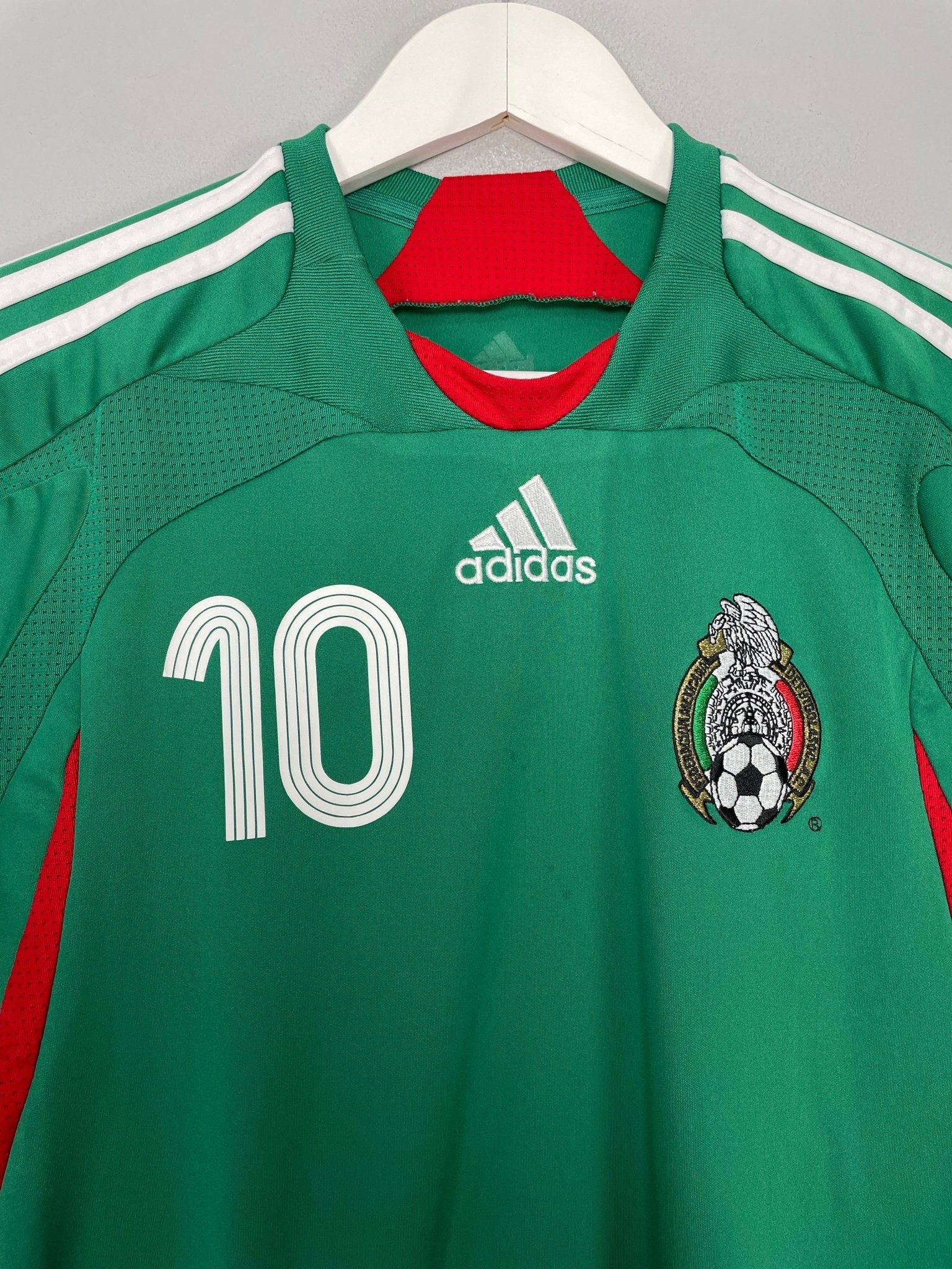 Shop 2007/08 MEXICO C.BLANCO #10 HOME SHIRT (S) ADIDAS, classic football shirts, vintage football shirts & retro soccer jerseys at Cult Kits