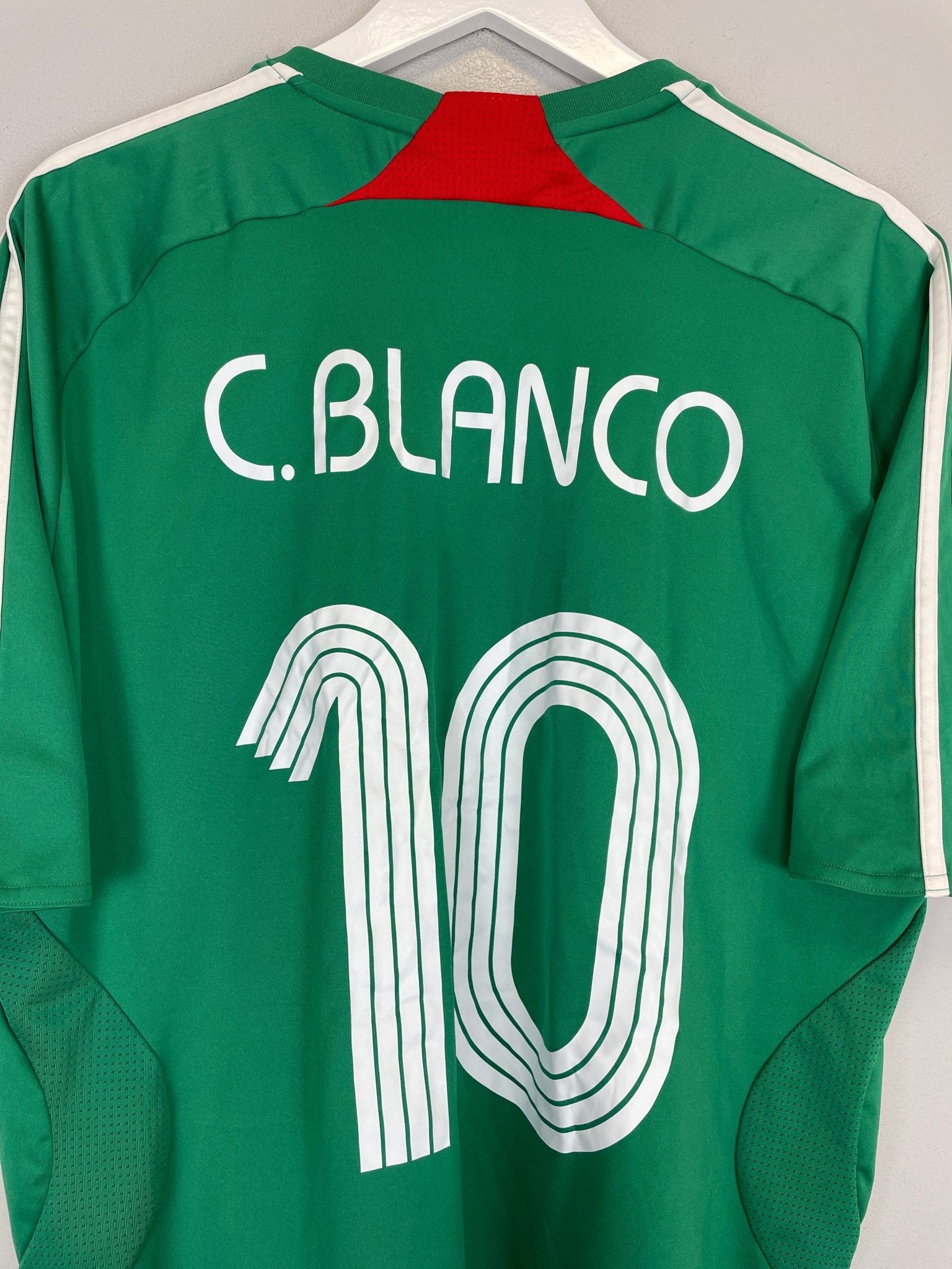 Shop 2007/08 MEXICO C.BLANCO #10 HOME SHIRT (XL) ADIDAS, classic football shirts, vintage football shirts & retro soccer jerseys at Cult Kits