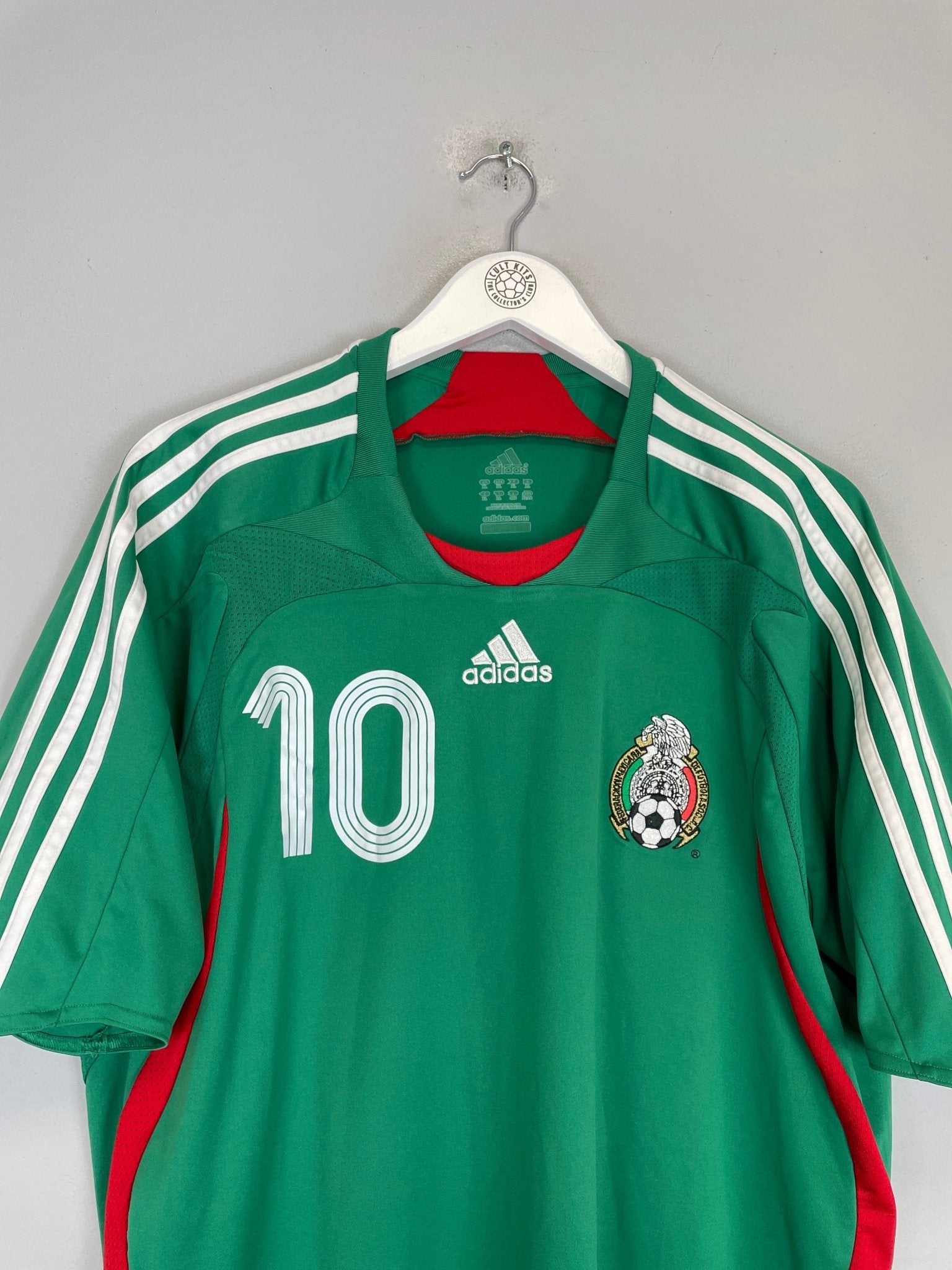 Shop 2007/08 MEXICO C.BLANCO #10 HOME SHIRT (XL) ADIDAS, classic football shirts, vintage football shirts & retro soccer jerseys at Cult Kits
