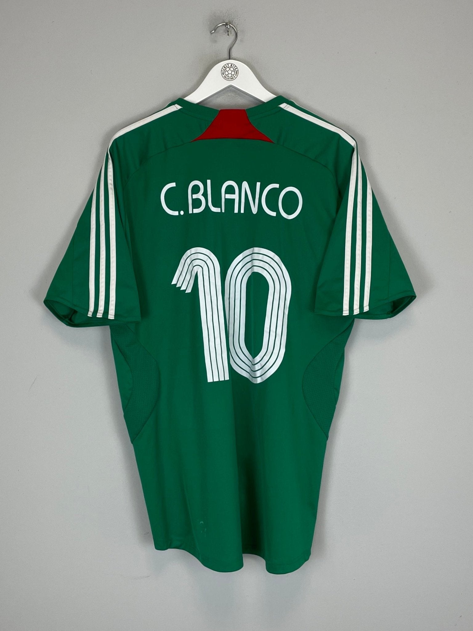 Shop 2007/08 MEXICO C.BLANCO #10 HOME SHIRT (XL) ADIDAS, classic football shirts, vintage football shirts & retro soccer jerseys at Cult Kits