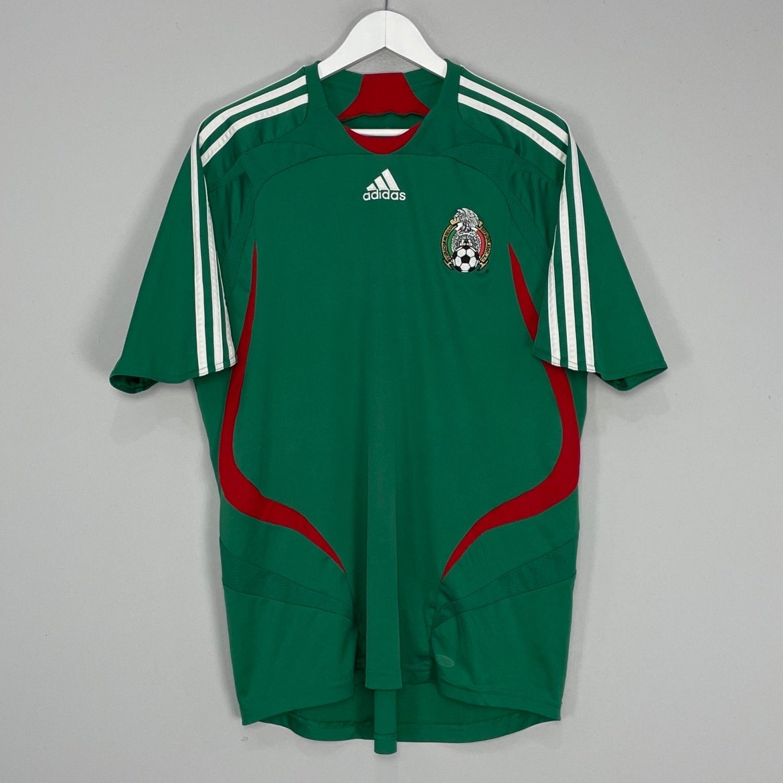 Shop 2007/08 MEXICO HOME SHIRT (L) ADIDAS, classic football shirts, vintage football shirts & retro soccer jerseys at Cult Kits