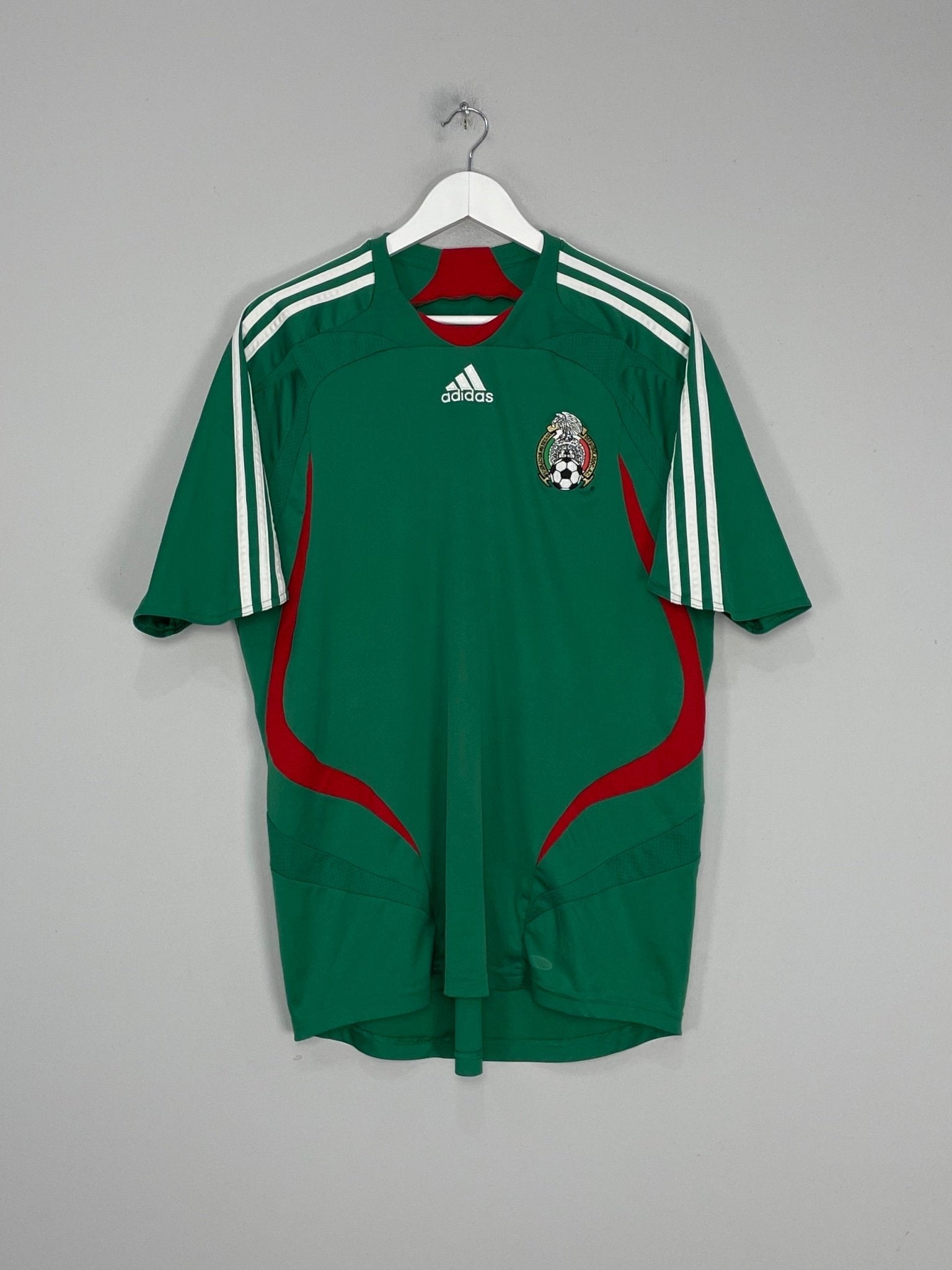 Shop 2007/08 MEXICO HOME SHIRT (L) ADIDAS, classic football shirts, vintage football shirts & retro soccer jerseys at Cult Kits