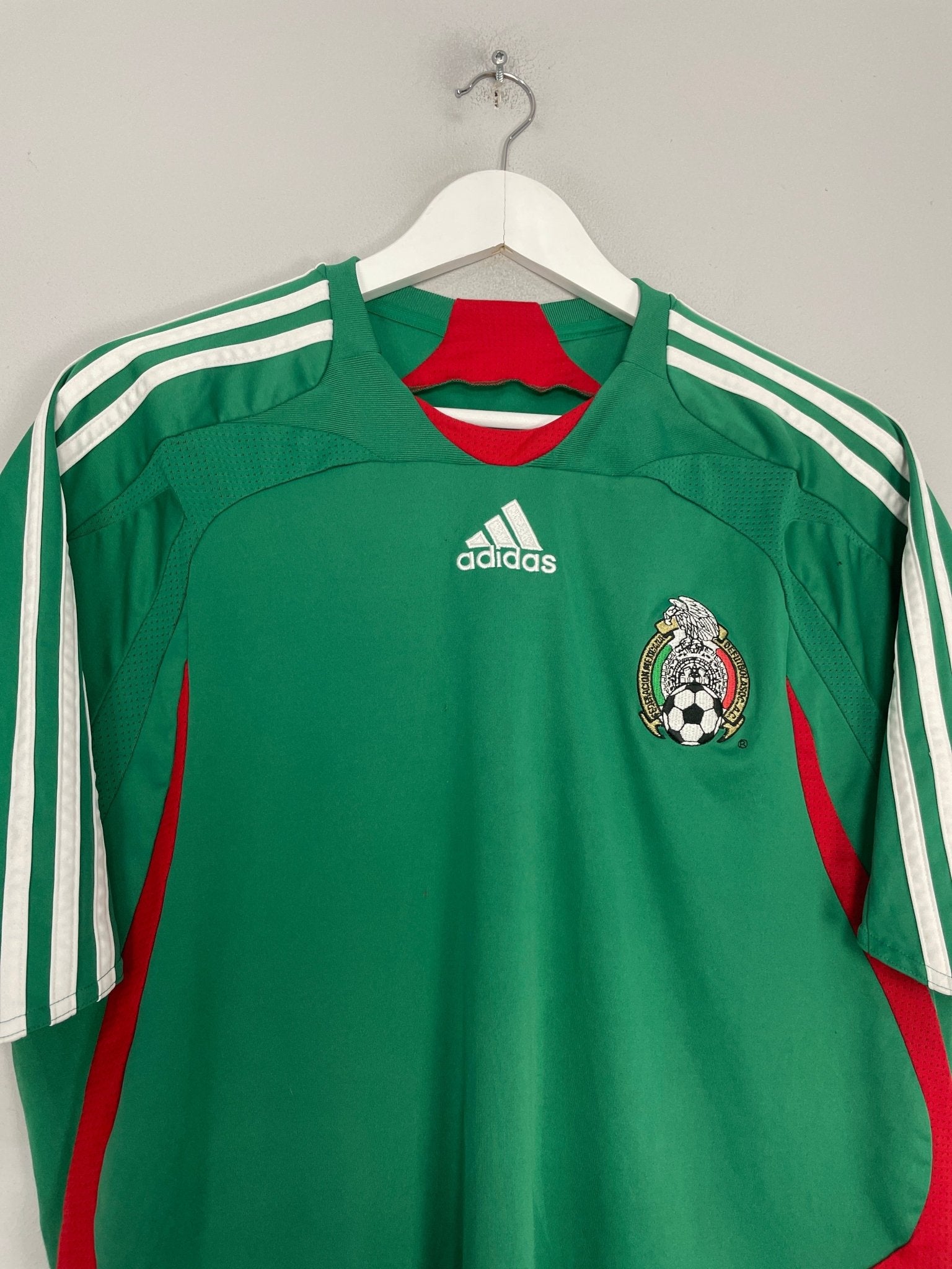 Shop 2007/08 MEXICO HOME SHIRT (L) ADIDAS, classic football shirts, vintage football shirts & retro soccer jerseys at Cult Kits