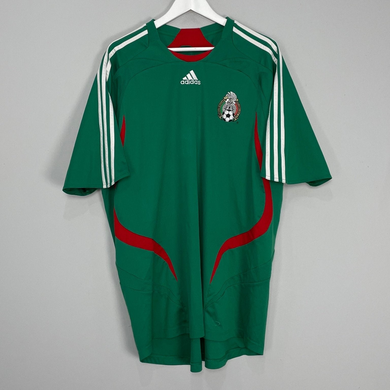 Shop 2007/08 MEXICO HOME SHIRT (XXL) ADIDAS, classic football shirts, vintage football shirts & retro soccer jerseys at Cult Kits