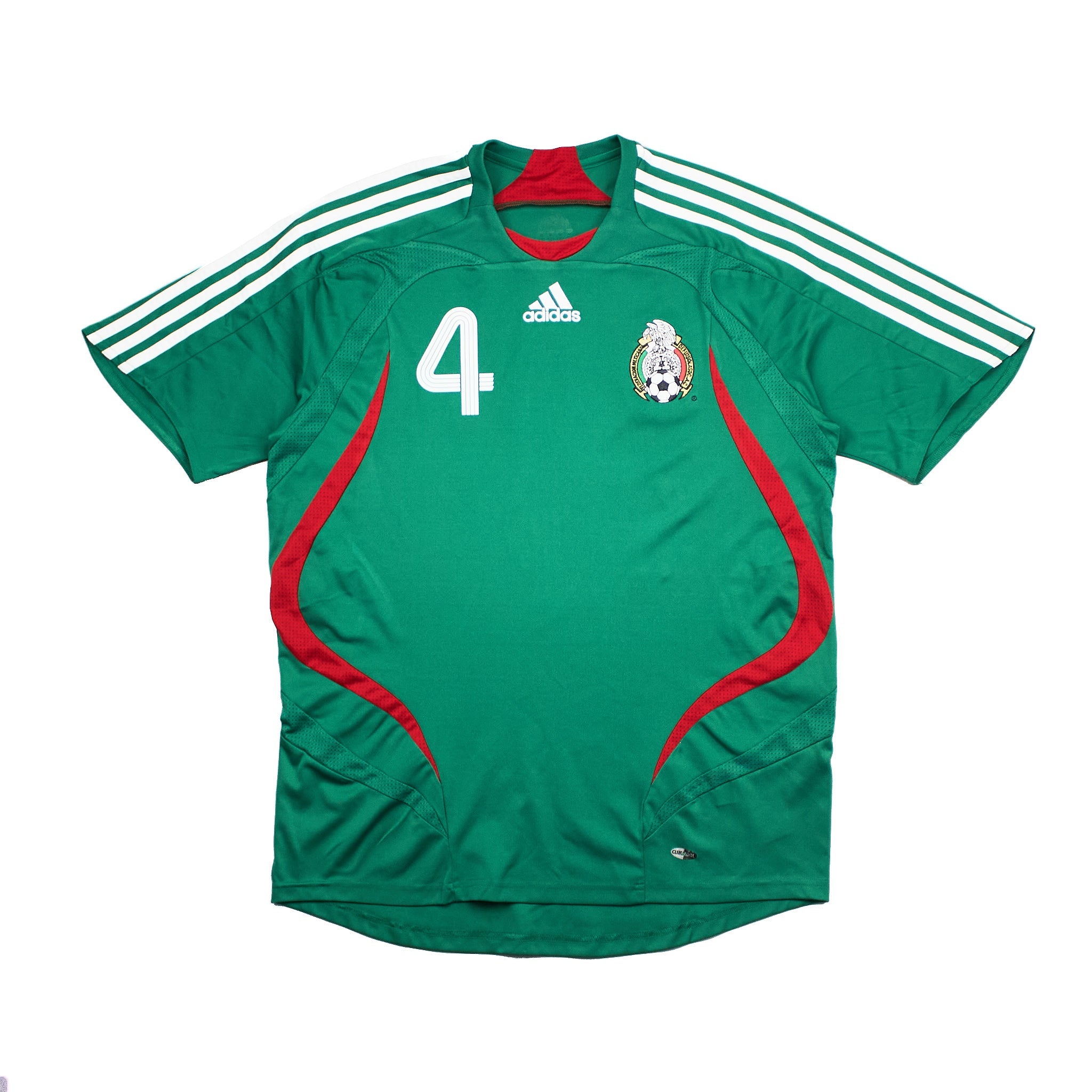 Buy 2007/08 Mexico R. Marquez 4 Home Shirt (M) Adidas ~ Free worldwide shipping ~ Authentic Vintage Football Shirts from Cult Kits