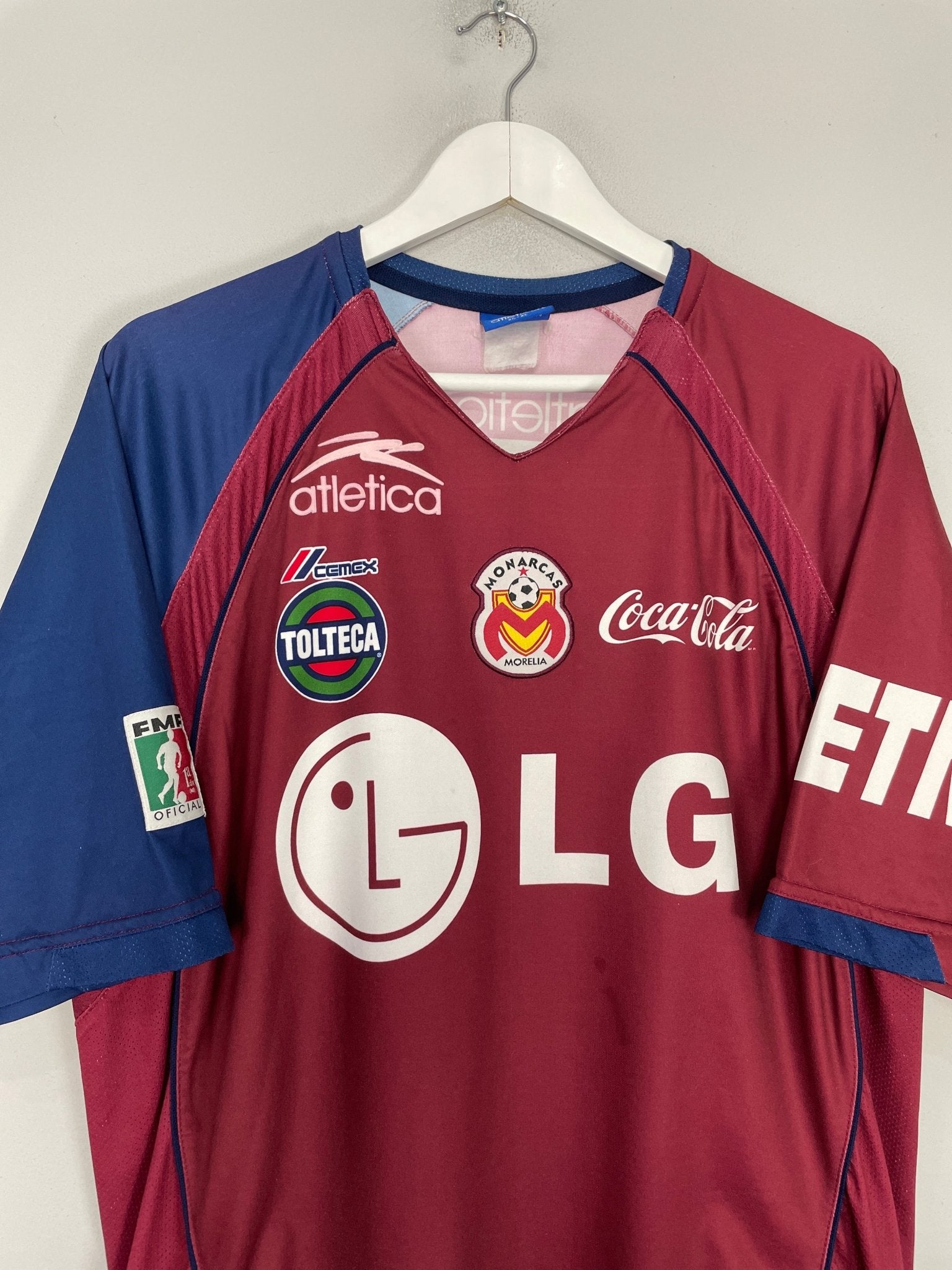 Shop 2007/08 MONARCAS MORELIA AWAY SHIRT (XL) ATLETICA, classic football shirts, vintage football shirts & retro soccer jerseys at Cult Kits