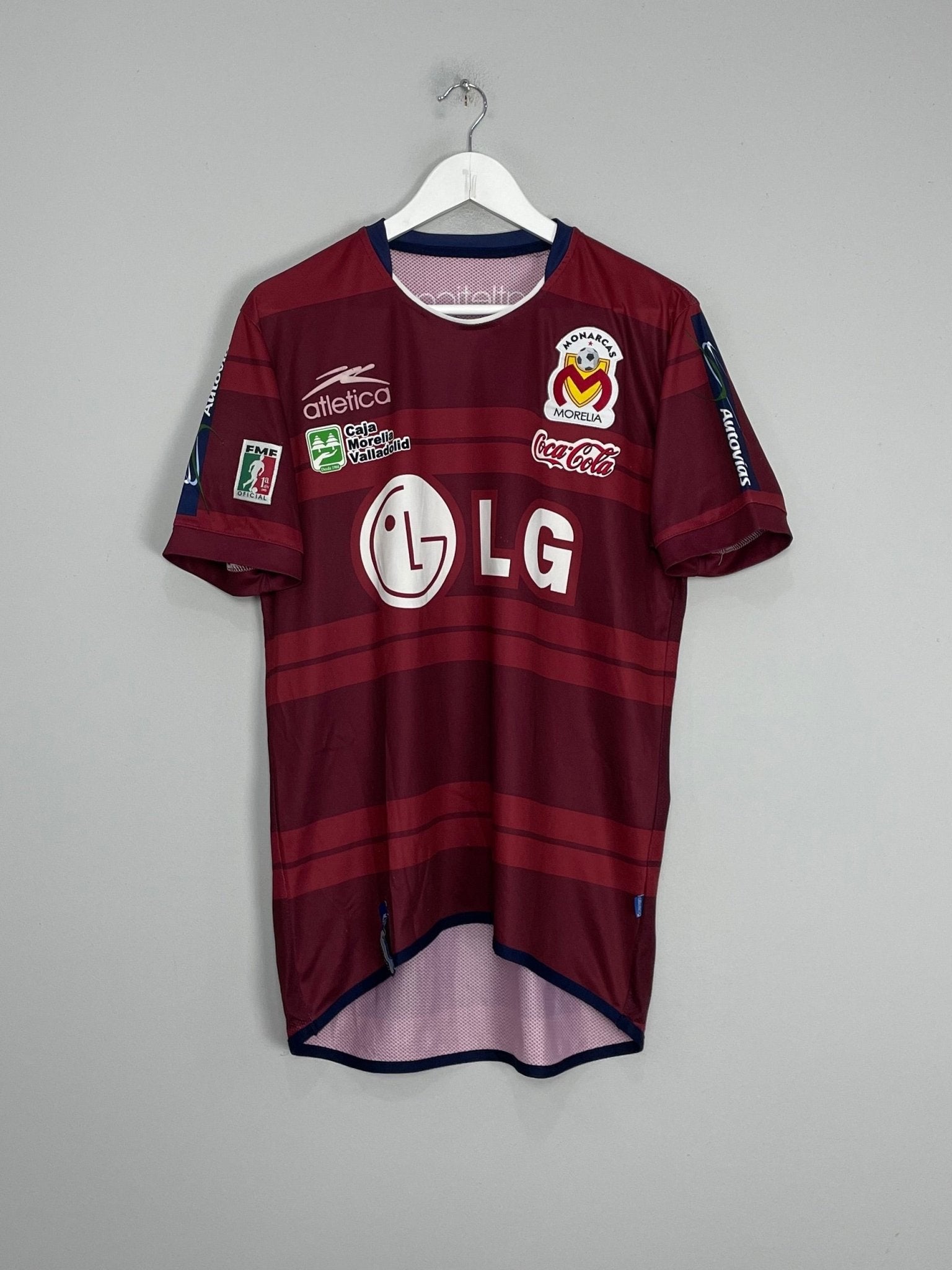 Shop 2007/08 MONARCAS MORELIA HOME SHIRT (L) ATLETICA, classic football shirts, vintage football shirts & retro soccer jerseys at Cult Kits