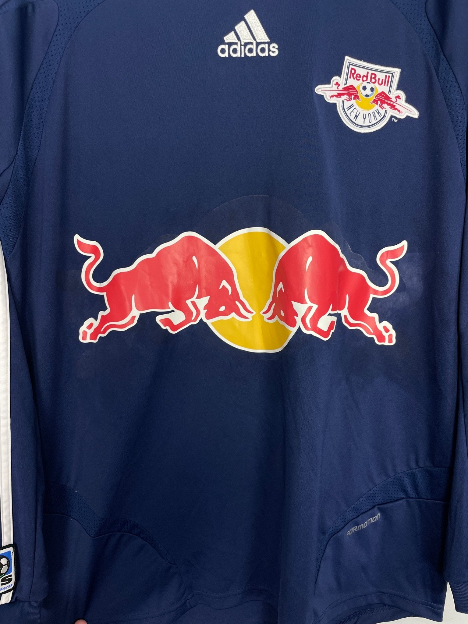 Shop 2007/08 NEW YORK RED BULLS L/S AWAY SHIRT (L) ADIDAS, classic football shirts, vintage football shirts & retro soccer jerseys at Cult Kits