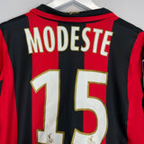 2007/08 NICE MODESTE 15 L/S *MATCH ISSUE* HOME SHIRT (L) LOTTO - Cult Kits - Large - Buy Vintage Football Shirts, Authentic Retro Football Shirts For Sale, Classic Football Shirts & Soccer Jersey