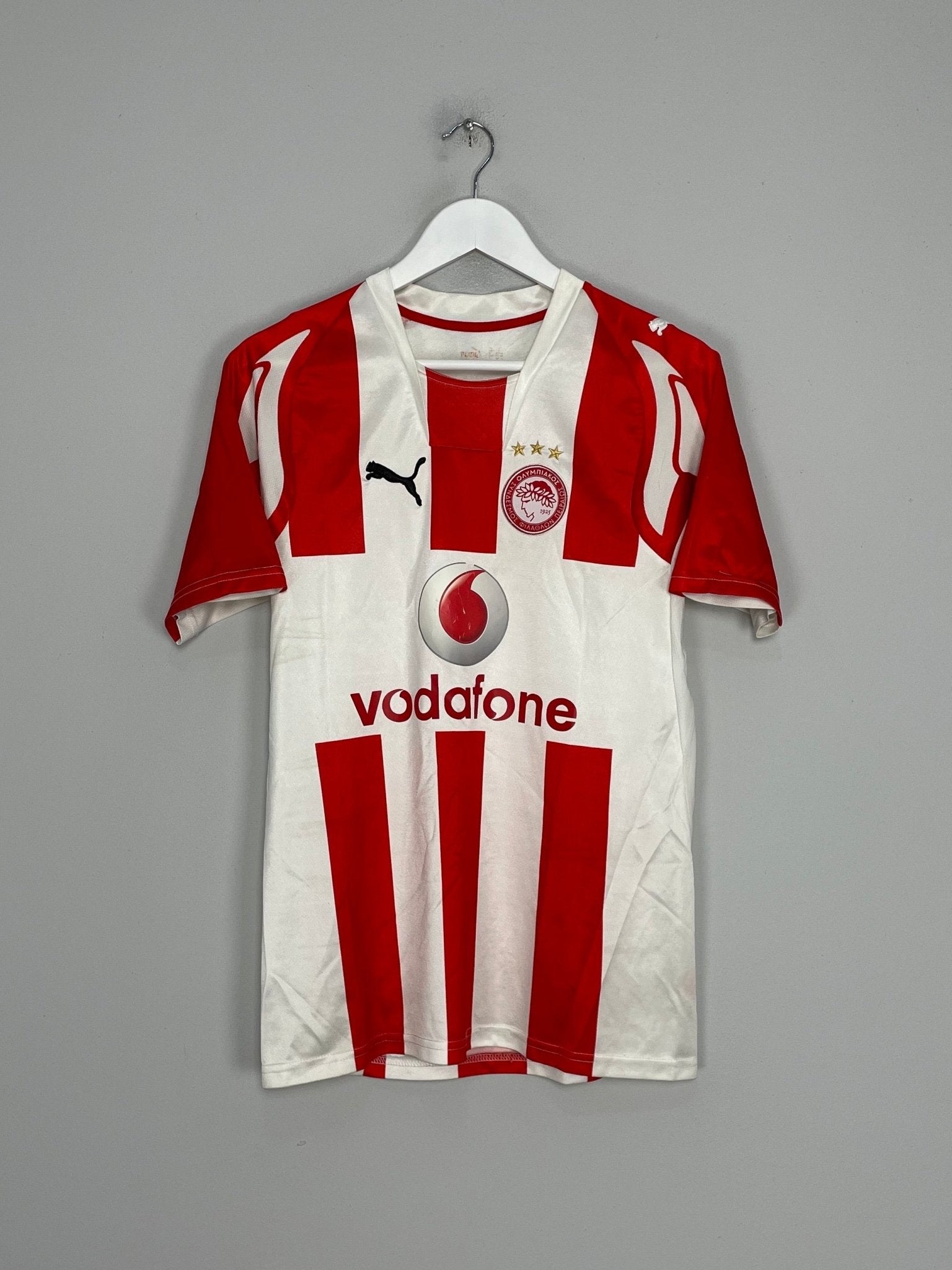 Shop 2007/08 OLYMPIAKOS HOME SHIRT (S) PUMA, classic football shirts, vintage football shirts & retro soccer jerseys at Cult Kits
