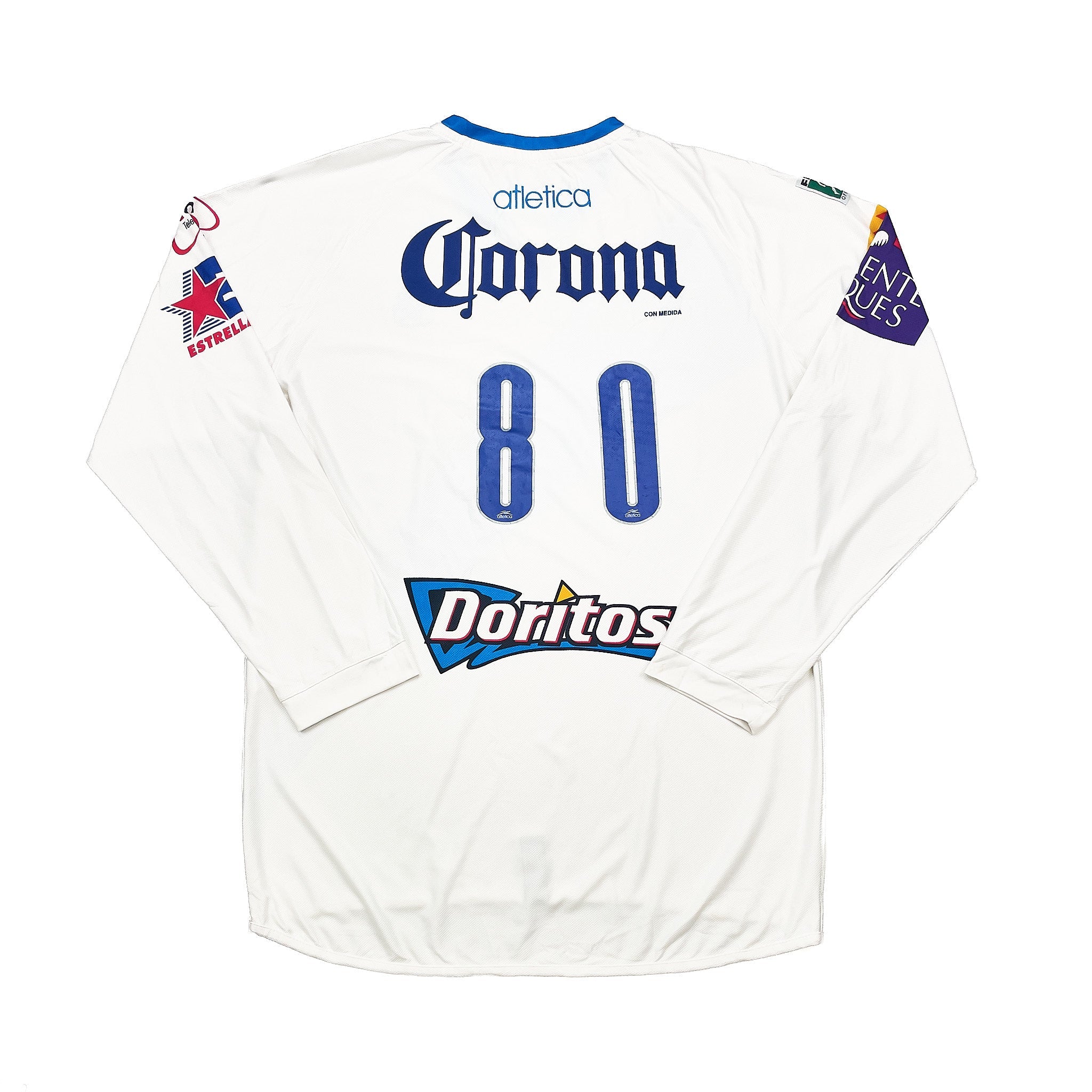 Buy 2007/08 Puebla 80 L/S Home Shirt (XL) Atletica ~ Free worldwide shipping available ~ Authentic Vintage Football Shirts from Cult Kits