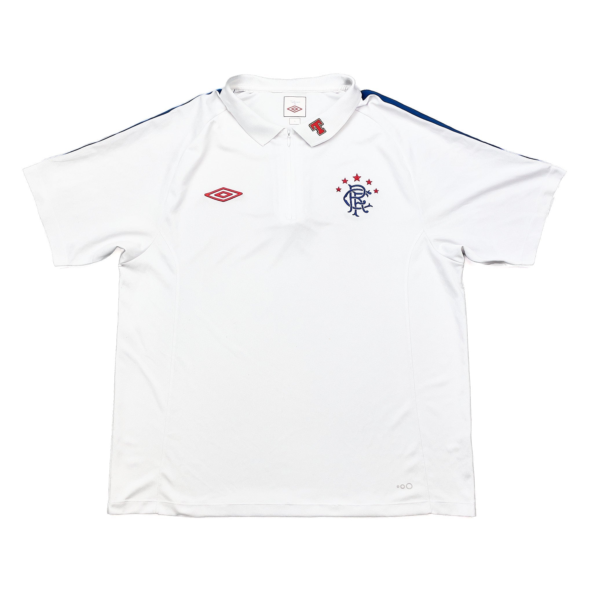 Buy 2007/08 Rangers 1/4 Zip Polo Shirt (XL) Umbro ~ Free worldwide shipping available ~ Authentic Vintage Football Shirts from Cult Kits