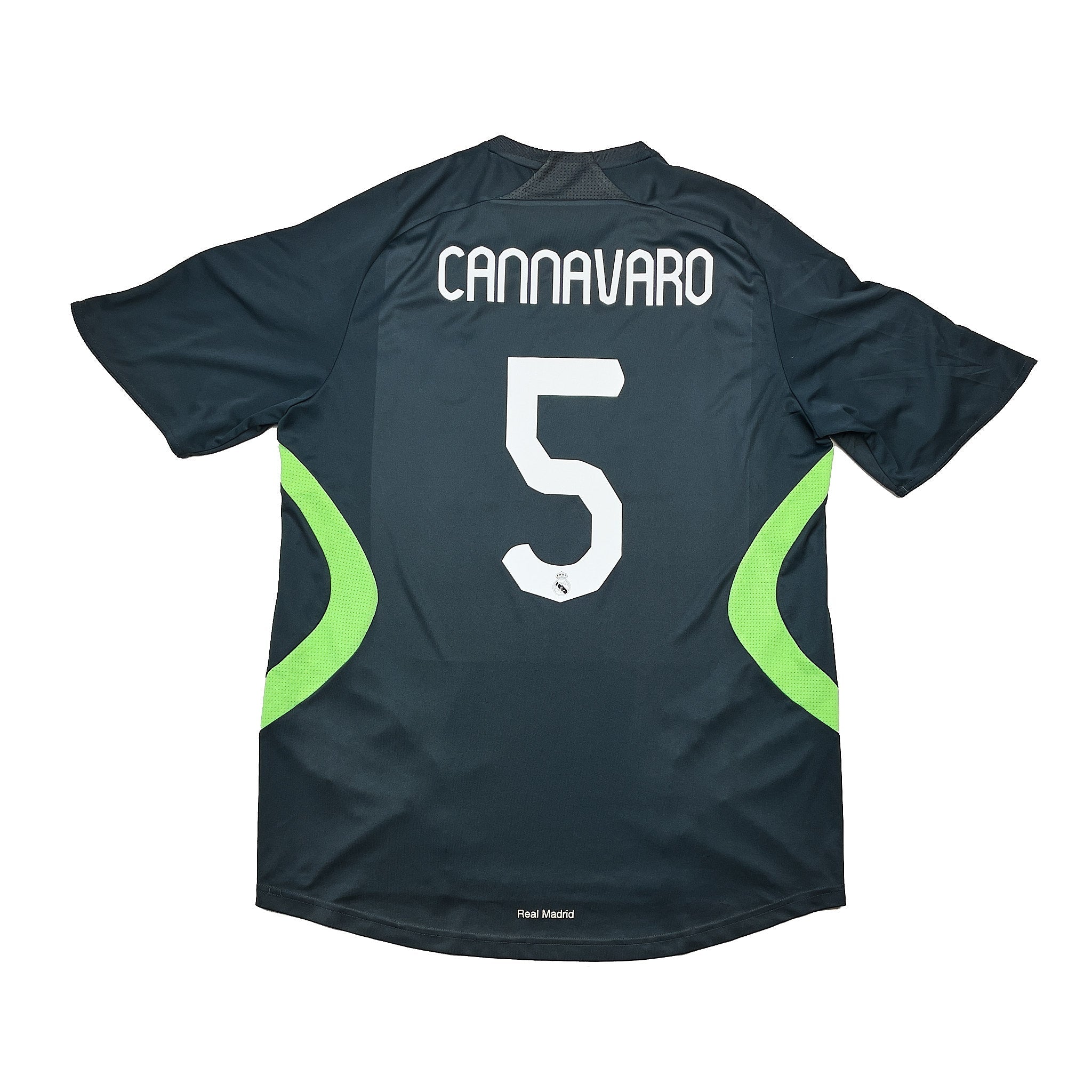 Buy 2007/08 Real Madrid Cannavaro 5 C/L Third Shirt (XL) Adidas ~ Free worldwide shipping ~ Authentic Vintage Football Shirts from Cult Kits