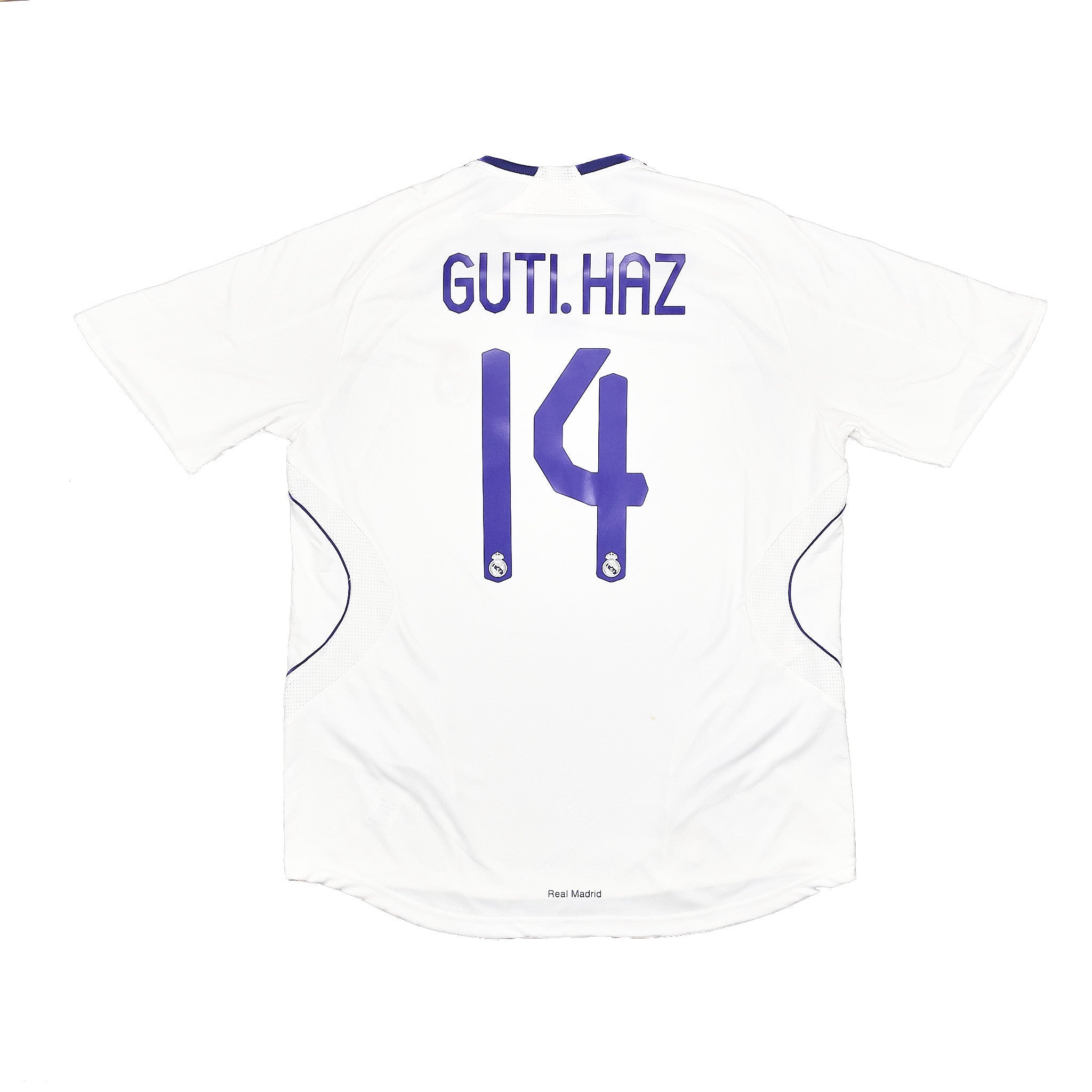 Buy 2007/08 REAL MADRID GUTI HAZ 14 HOME SHIRT (L) ADIDAS ~ Free worldwide shipping available ~ Authentic Vintage Football Shirts from Cult Kits