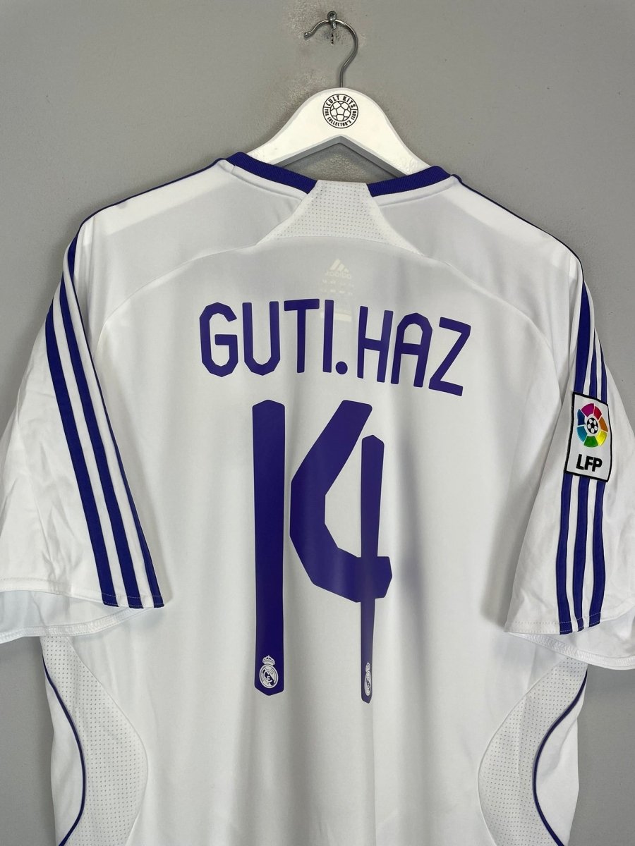 2007/08 REAL MADRID GUTI HAZ 14 HOME SHIRT (XL) ADIDAS - Cult Kits - XL - Buy Vintage Football Shirts, Authentic Retro Football Shirts For Sale, Classic Football Shirts & Soccer Jersey