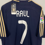 Shop 2007/08 REAL MADRID RAUL #7 *BNWT* AWAY SHIRT (L) ADIDAS, classic football shirts, vintage football shirts & retro soccer jerseys at Cult Kits