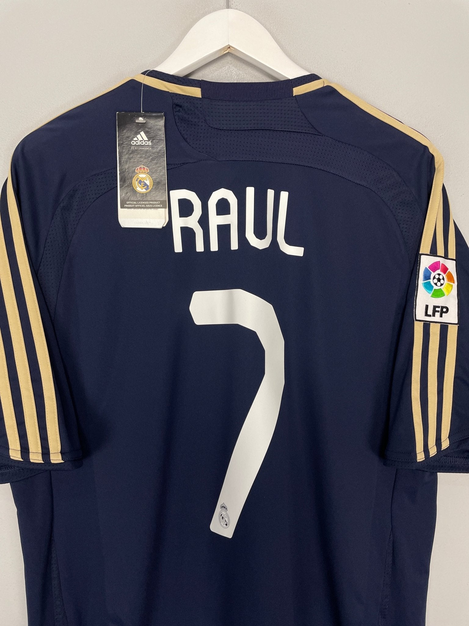 Shop 2007/08 REAL MADRID RAUL #7 *BNWT* AWAY SHIRT (L) ADIDAS, classic football shirts, vintage football shirts & retro soccer jerseys at Cult Kits