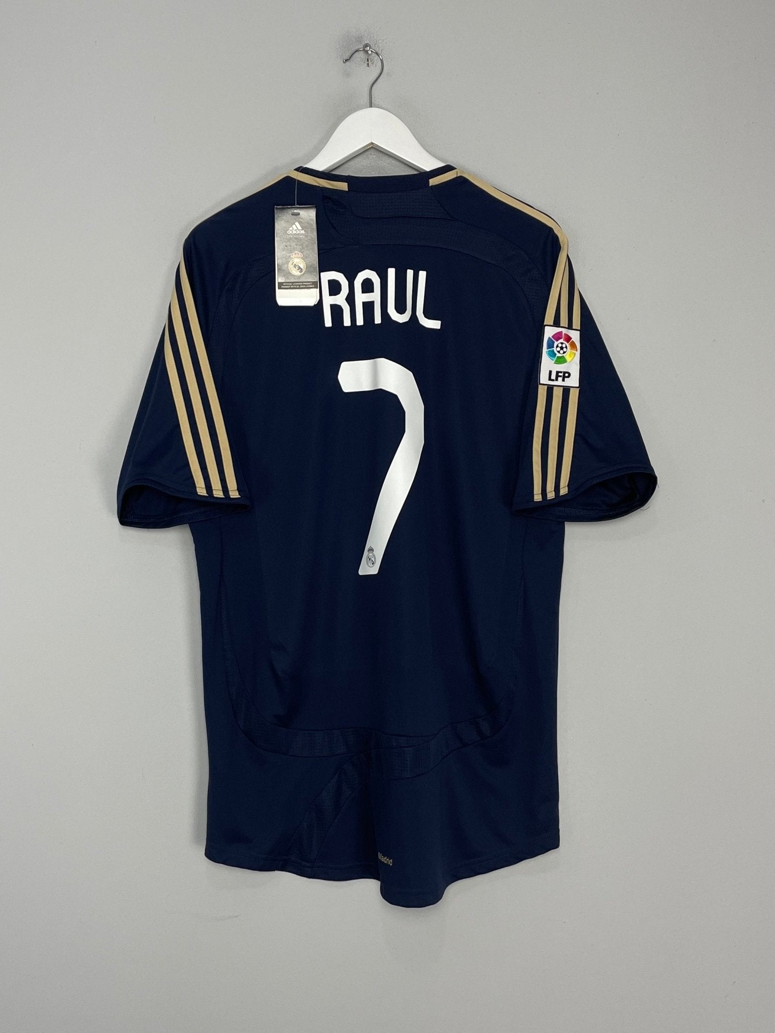 Shop 2007/08 REAL MADRID RAUL #7 *BNWT* AWAY SHIRT (L) ADIDAS, classic football shirts, vintage football shirts & retro soccer jerseys at Cult Kits