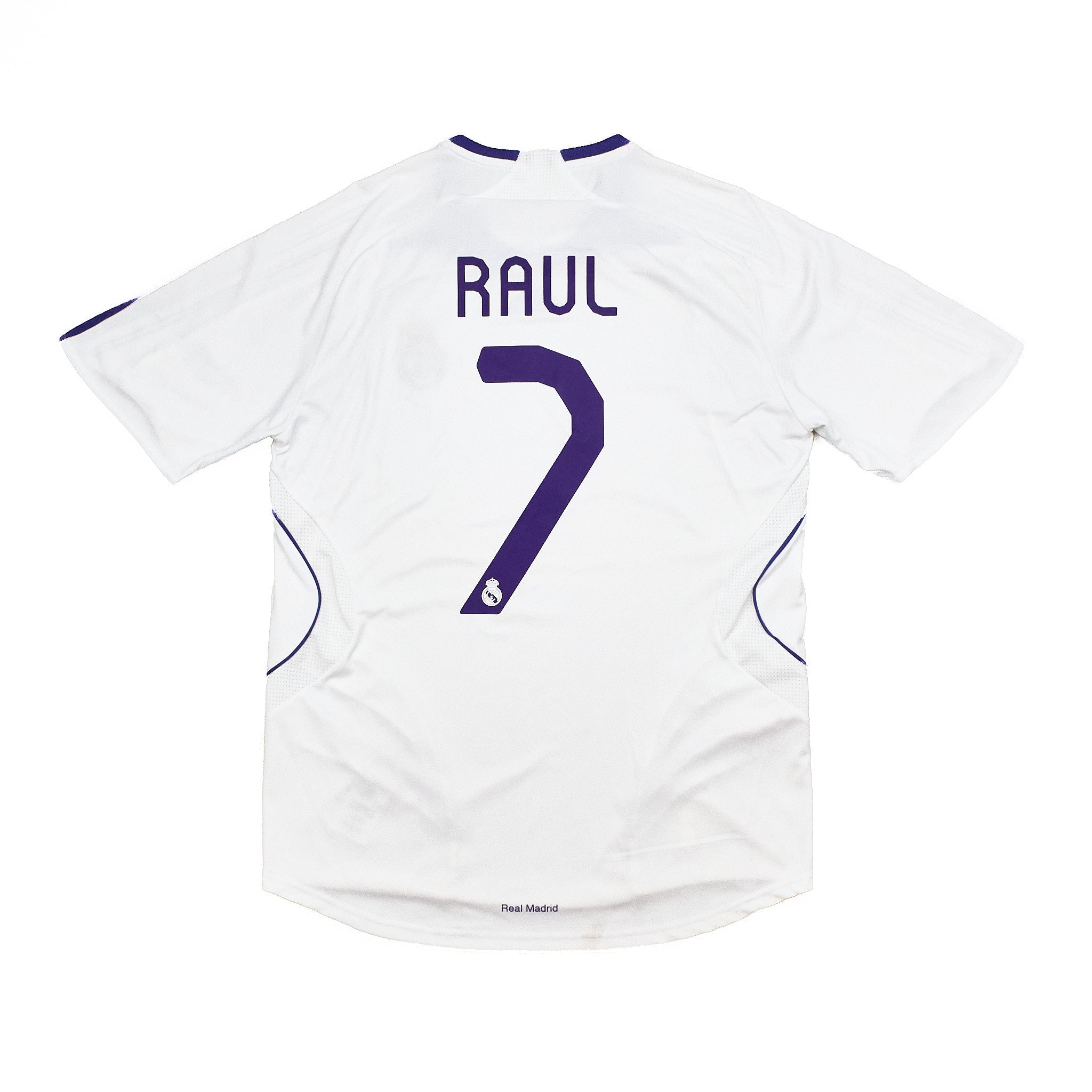 Buy 2007/08 Real Madrid Raul 7 Home Shirt (L) Adidas ~ Free worldwide shipping ~ Authentic Vintage Football Shirts from Cult Kits