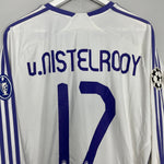 Shop 2007/08 REAL MADRID V.NISTELROOY #12 L/S C/L HOME SHIRT (L) ADIDAS, classic football shirts, vintage football shirts & retro soccer jerseys at Cult Kits
