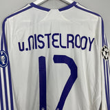 Shop 2007/08 REAL MADRID V.NISTELROOY #12 L/S C/L HOME SHIRT (L) ADIDAS, classic football shirts, vintage football shirts & retro soccer jerseys at Cult Kits