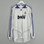 Shop 2007/08 REAL MADRID V.NISTELROOY #12 L/S C/L HOME SHIRT (L) ADIDAS, classic football shirts, vintage football shirts & retro soccer jerseys at Cult Kits