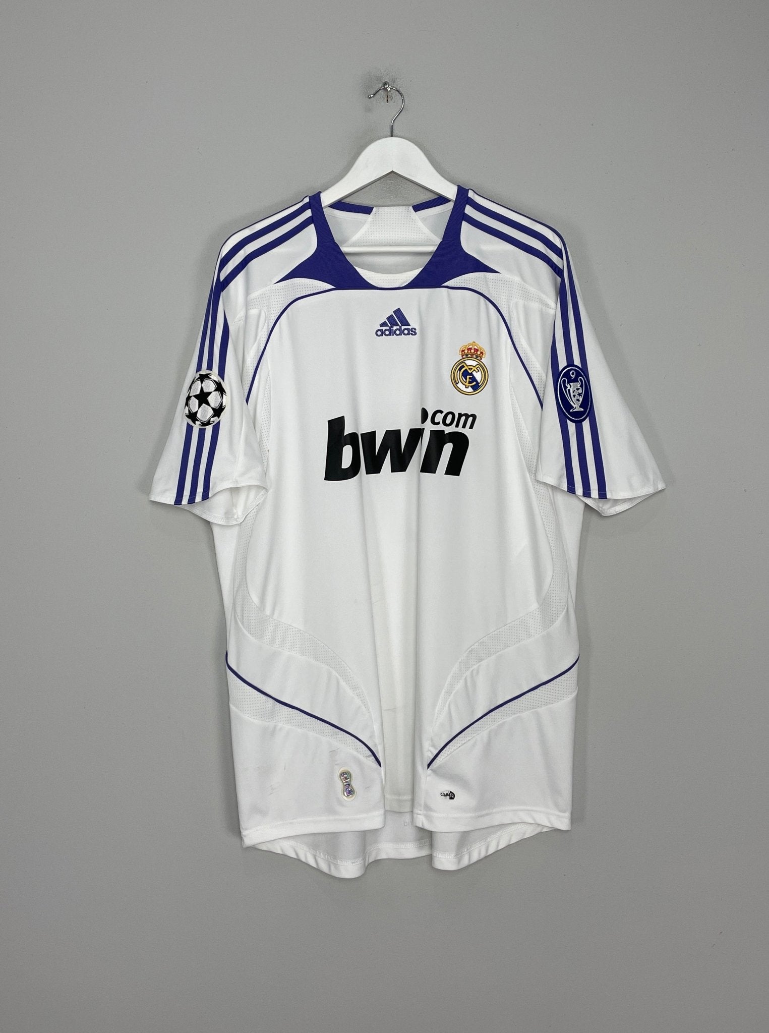 Shop 2007/08 REAL MADRID V.NISTELROOY #17 C/L HOME SHIRT (XL) ADIDAS, classic football shirts, vintage football shirts & retro soccer jerseys at Cult Kits