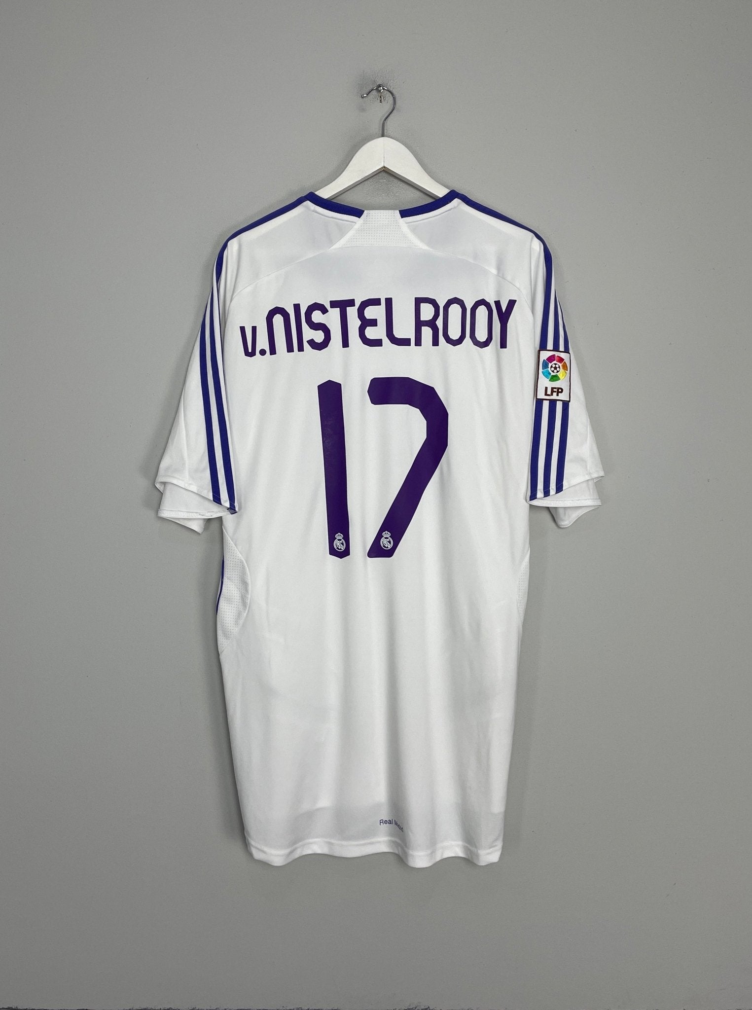 Shop 2007/08 REAL MADRID V.NISTELROOY #17 HOME SHIRT (XXL) ADIDAS, classic football shirts, vintage football shirts & retro soccer jerseys at Cult Kits