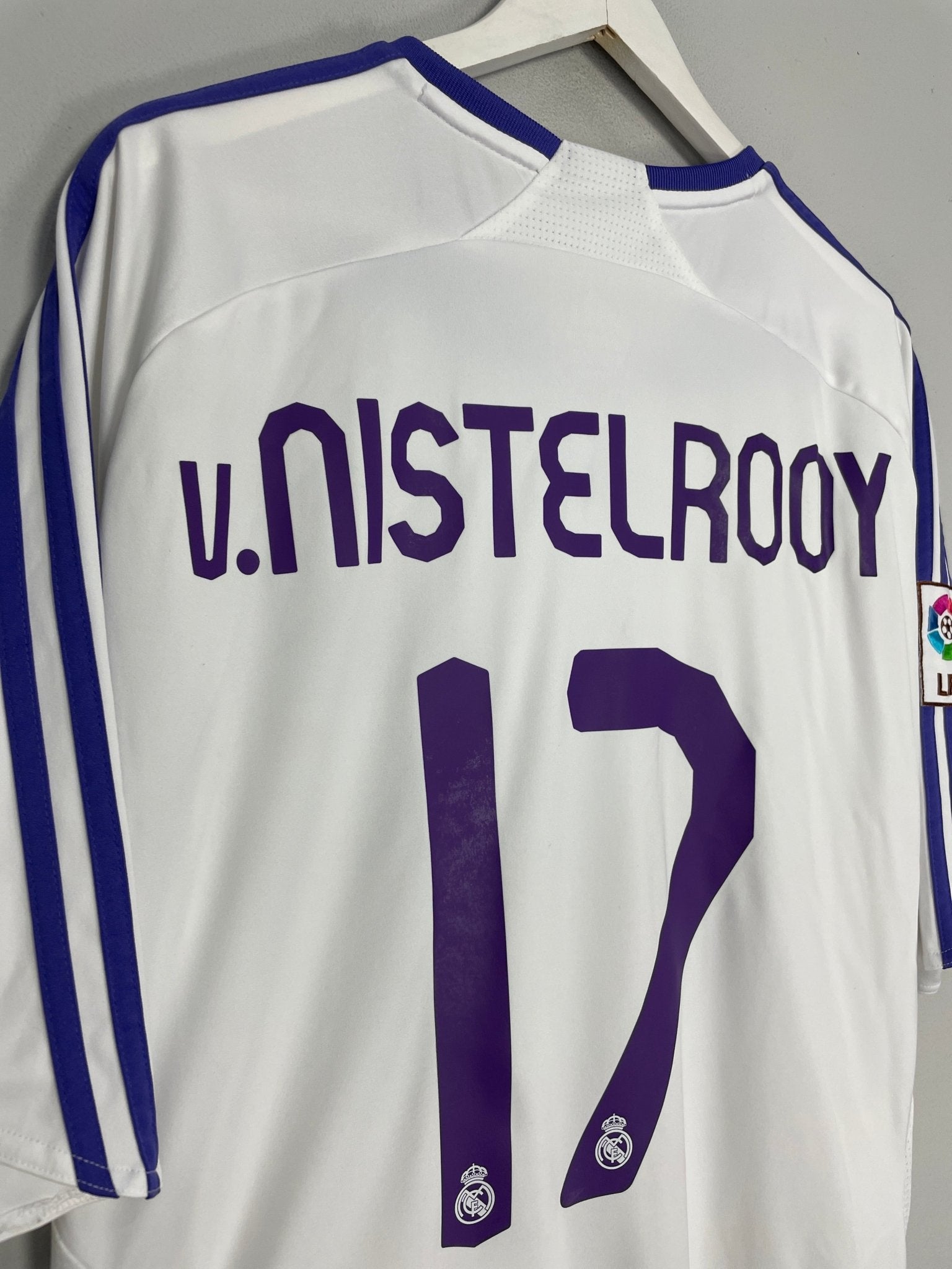 Shop 2007/08 REAL MADRID V.NISTELROOY #17 HOME SHIRT (XXL) ADIDAS, classic football shirts, vintage football shirts & retro soccer jerseys at Cult Kits