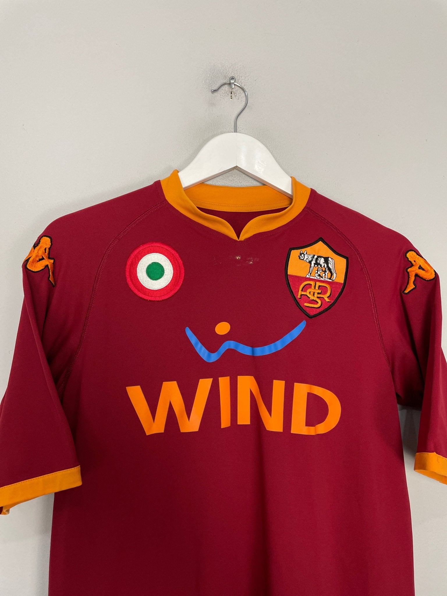 Shop 2007/08 ROMA TOTTI #10 HOME SHIRT (L) KAPPA, classic football shirts, vintage football shirts & retro soccer jerseys at Cult Kits