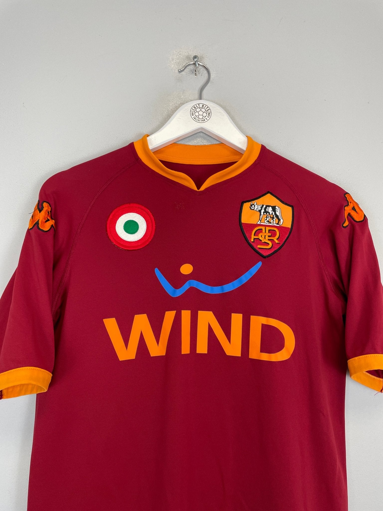 Shop 2007/08 ROMA TOTTI #10 HOME SHIRT (M) KAPPA, classic football shirts, vintage football shirts & retro soccer jerseys at Cult Kits