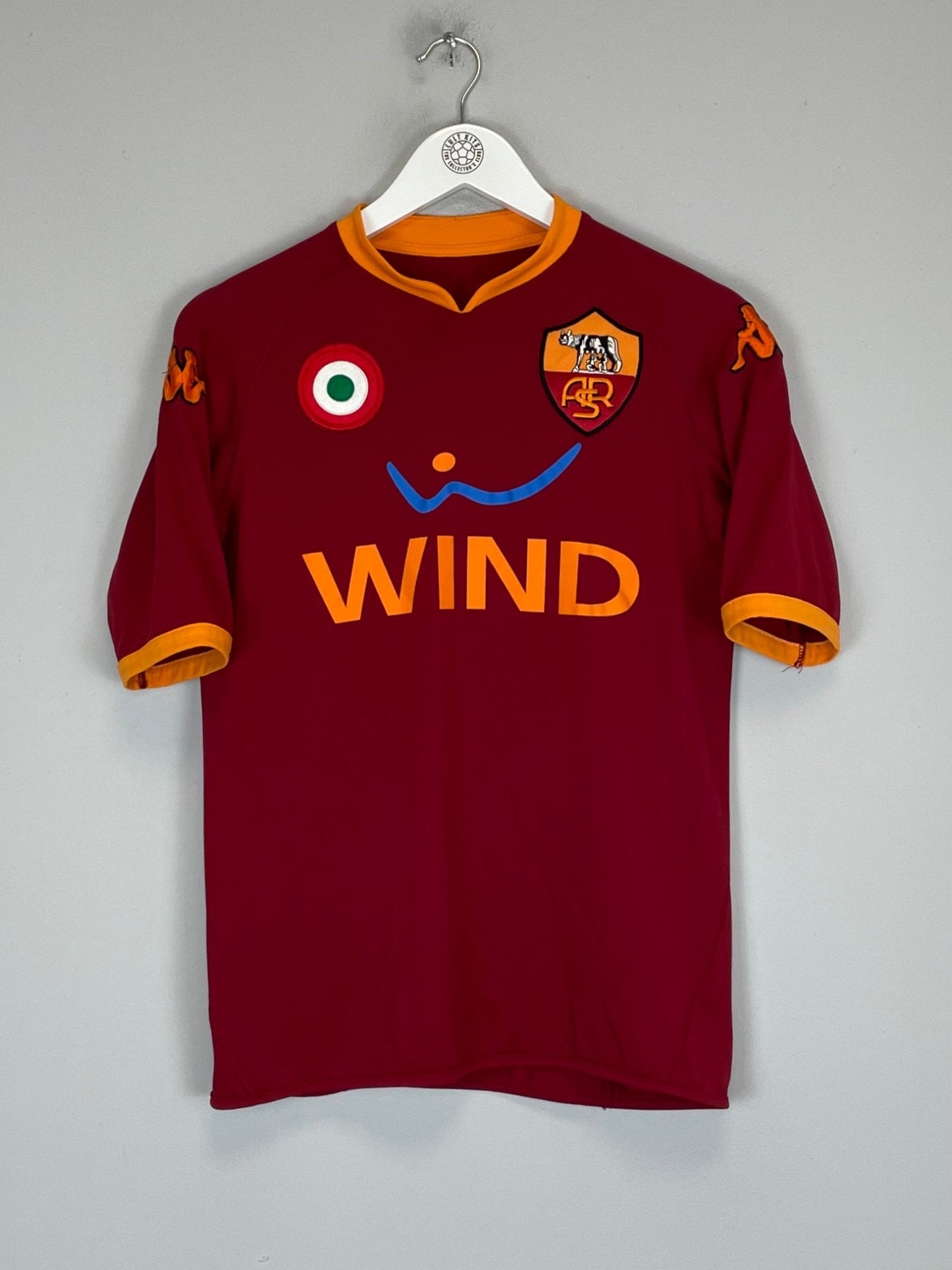 Shop 2007/08 ROMA TOTTI #10 HOME SHIRT (M) KAPPA, classic football shirts, vintage football shirts & retro soccer jerseys at Cult Kits