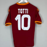 Shop 2007/08 ROMA TOTTI #10 HOME SHIRT (M) KAPPA, classic football shirts, vintage football shirts & retro soccer jerseys at Cult Kits